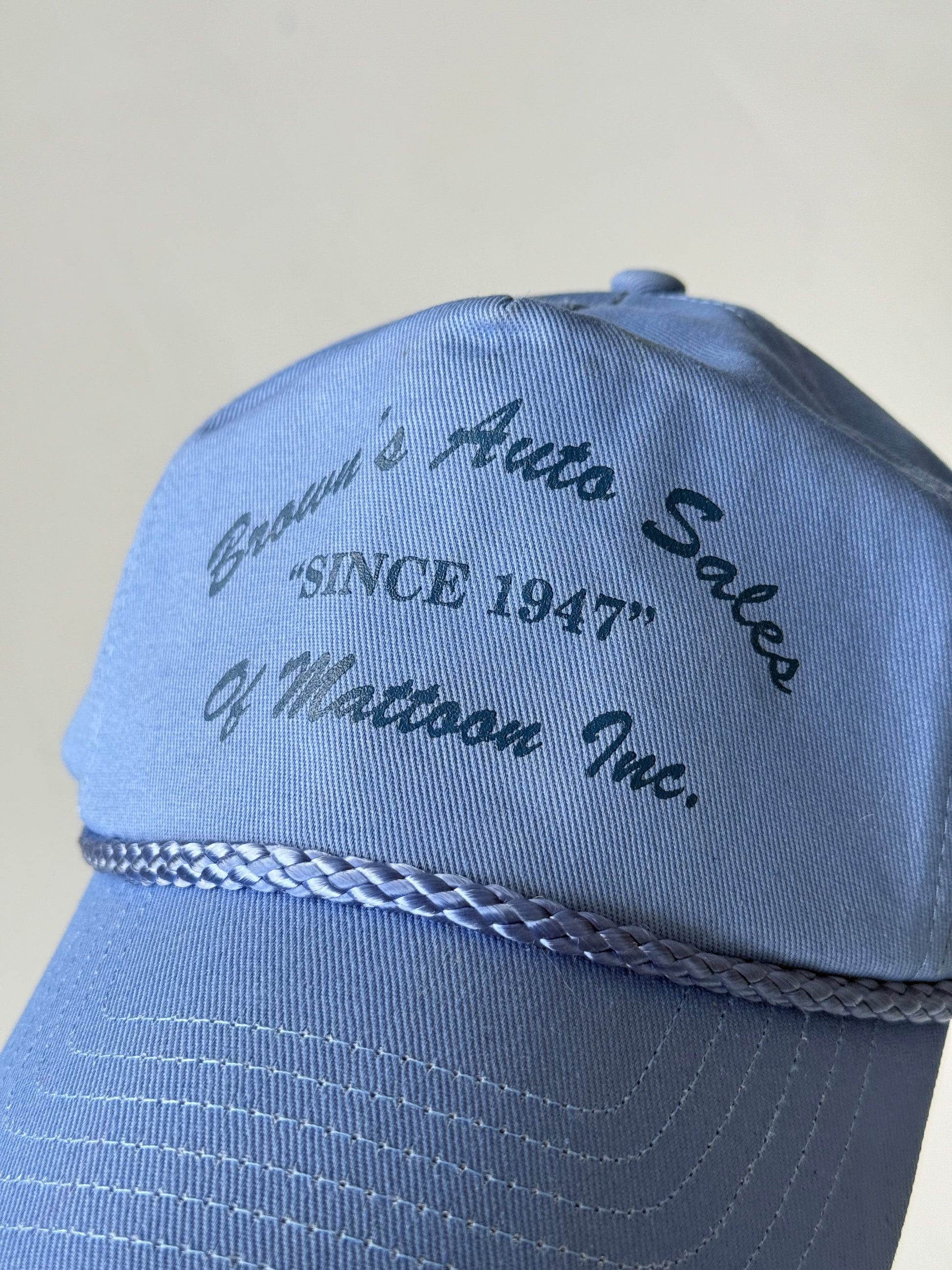 Blue Auto Sales Vintage Cotton SnapBack Trucker Cap