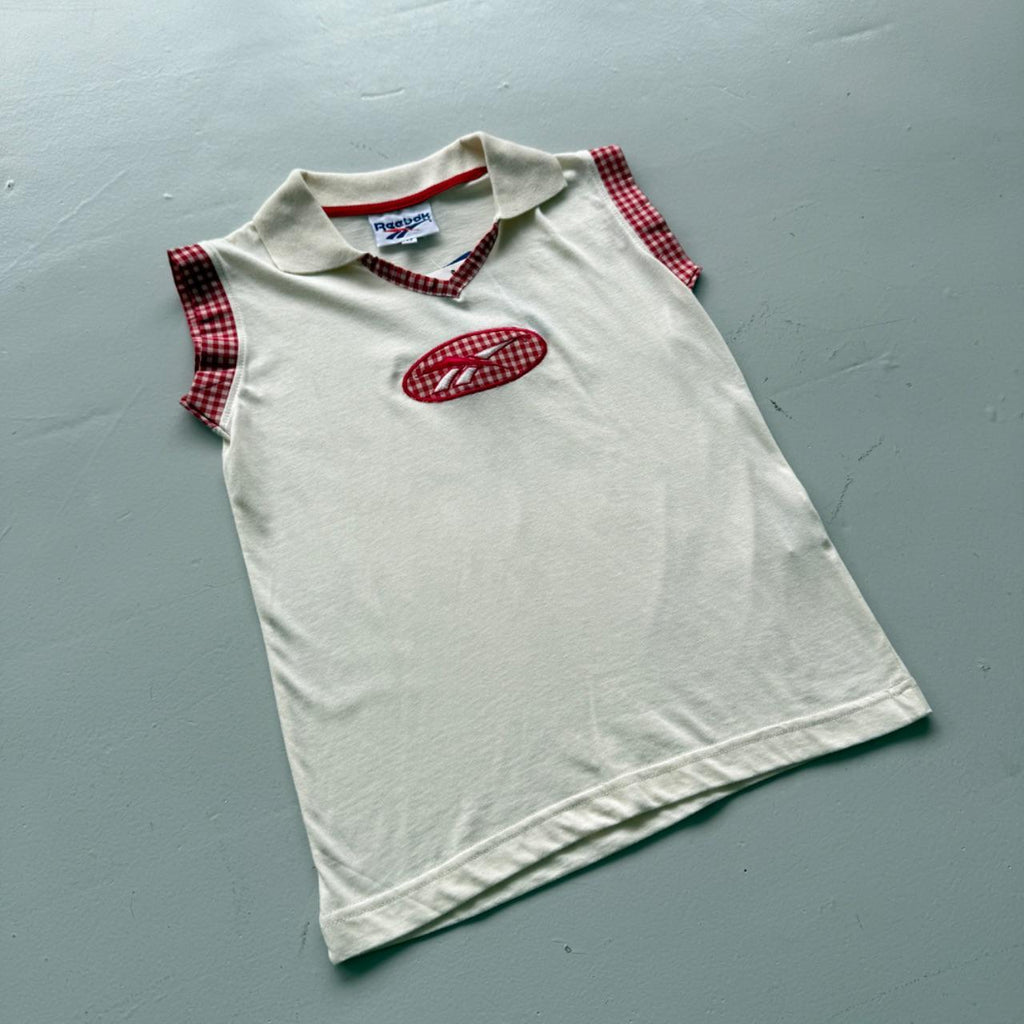 Cream Reebok 90s Deadstock Baby T-Shirt Vest - Size 10