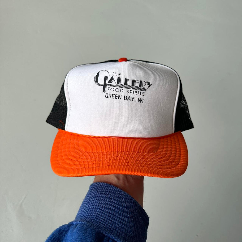 Orange / Black The Gallery Mesh and Foam Trucker SnapBack Cap