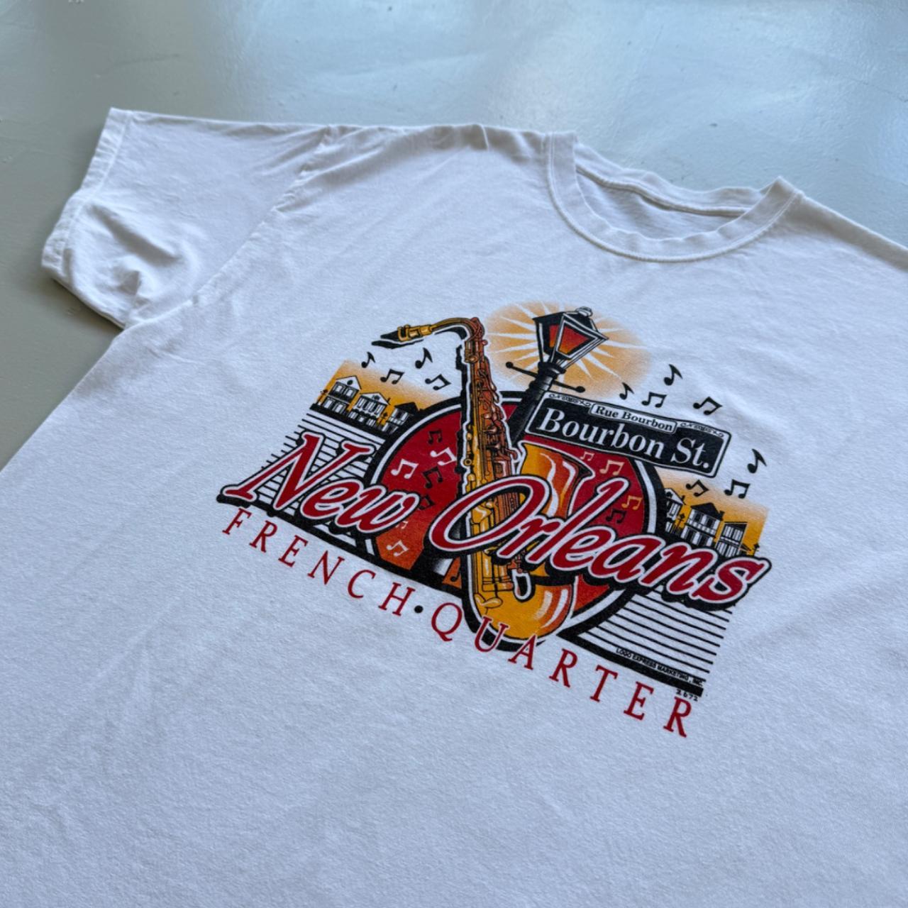 White New Orleans 00's Tourist Vintage T-shirt - XL