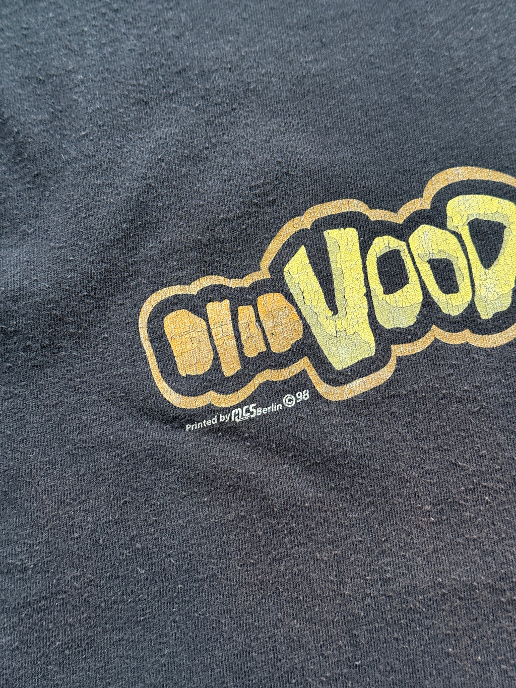 Black Voodoo 90's Vintage Tourist Graphic T-Shirt - XL