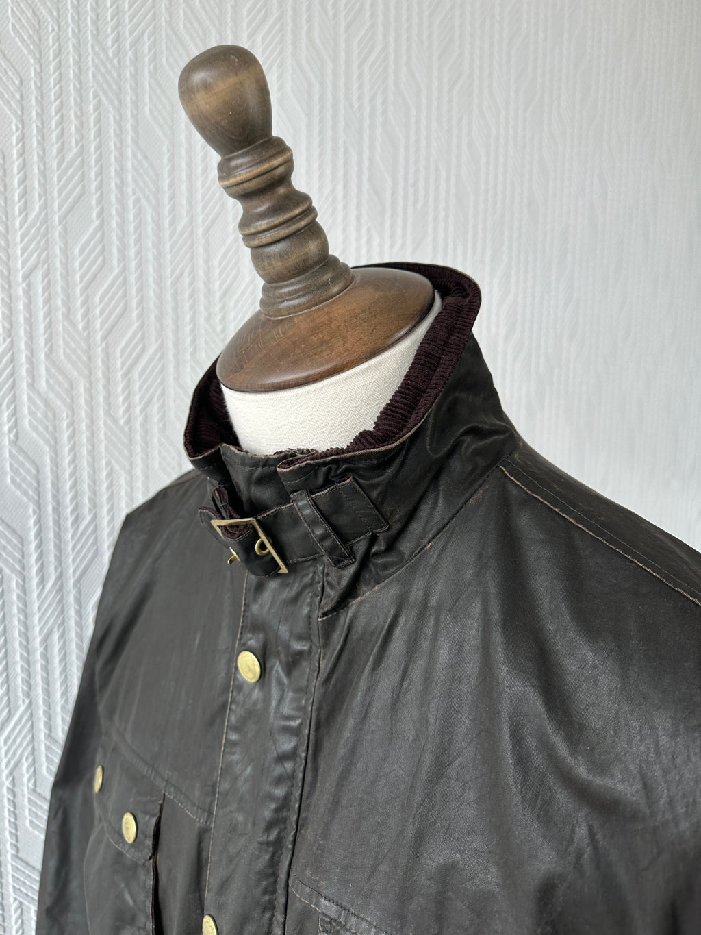 Brown Black Vintage Utility Field Jacket These Glory Days - Womens 12/14