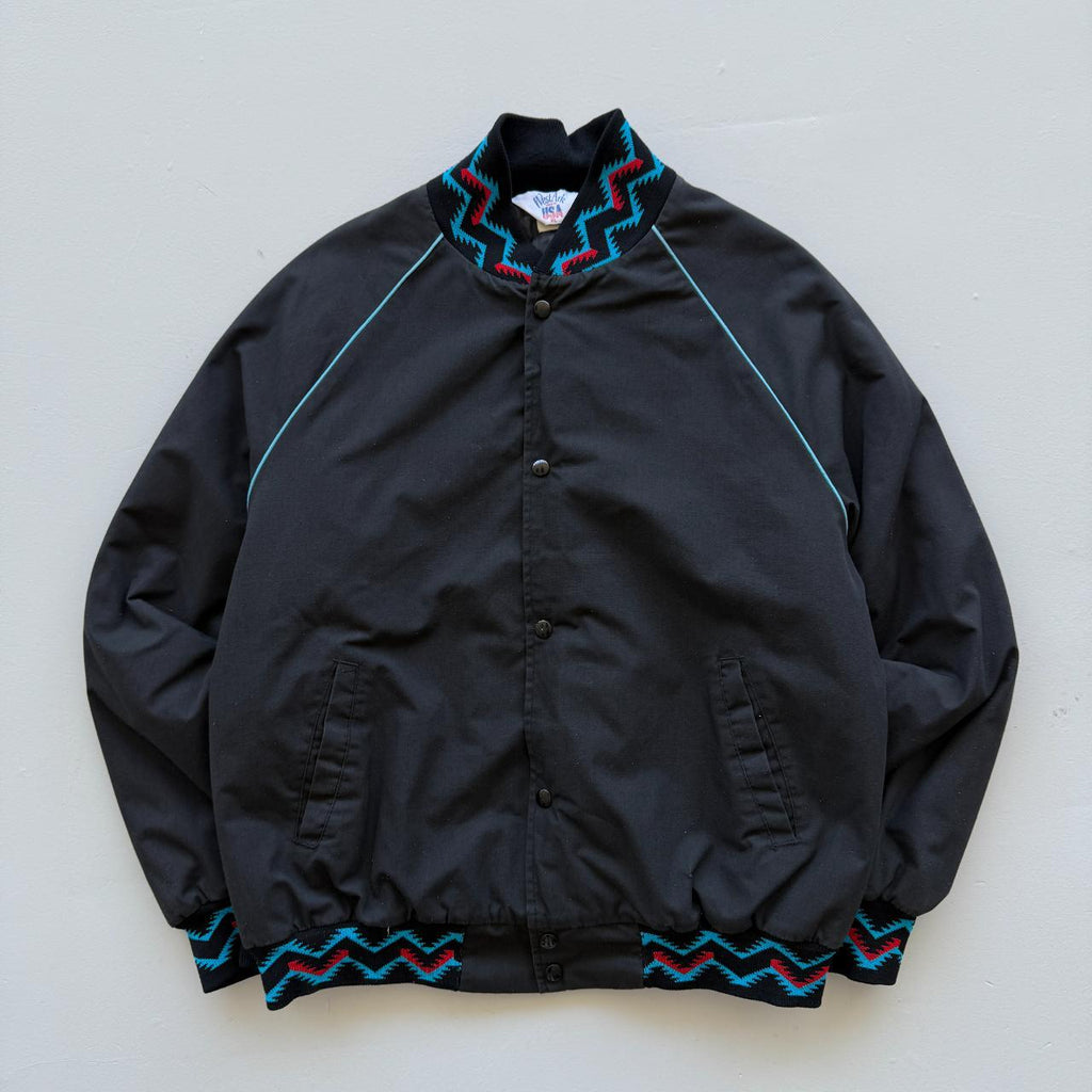 West Ark Patterned 90s Western Bomber Jacket - XL