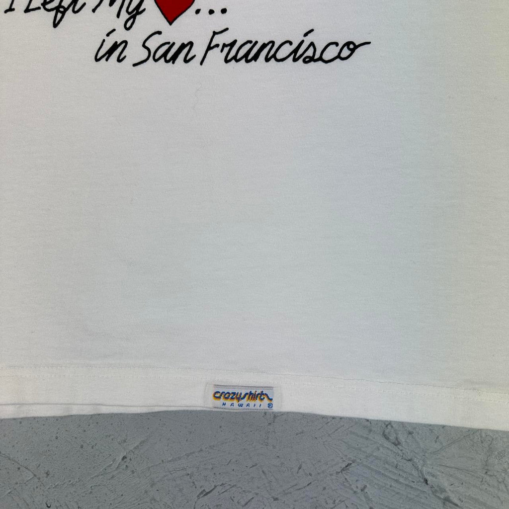 San Francisco 'BK Liban' Cats White 90s vintage T-shirt - Small