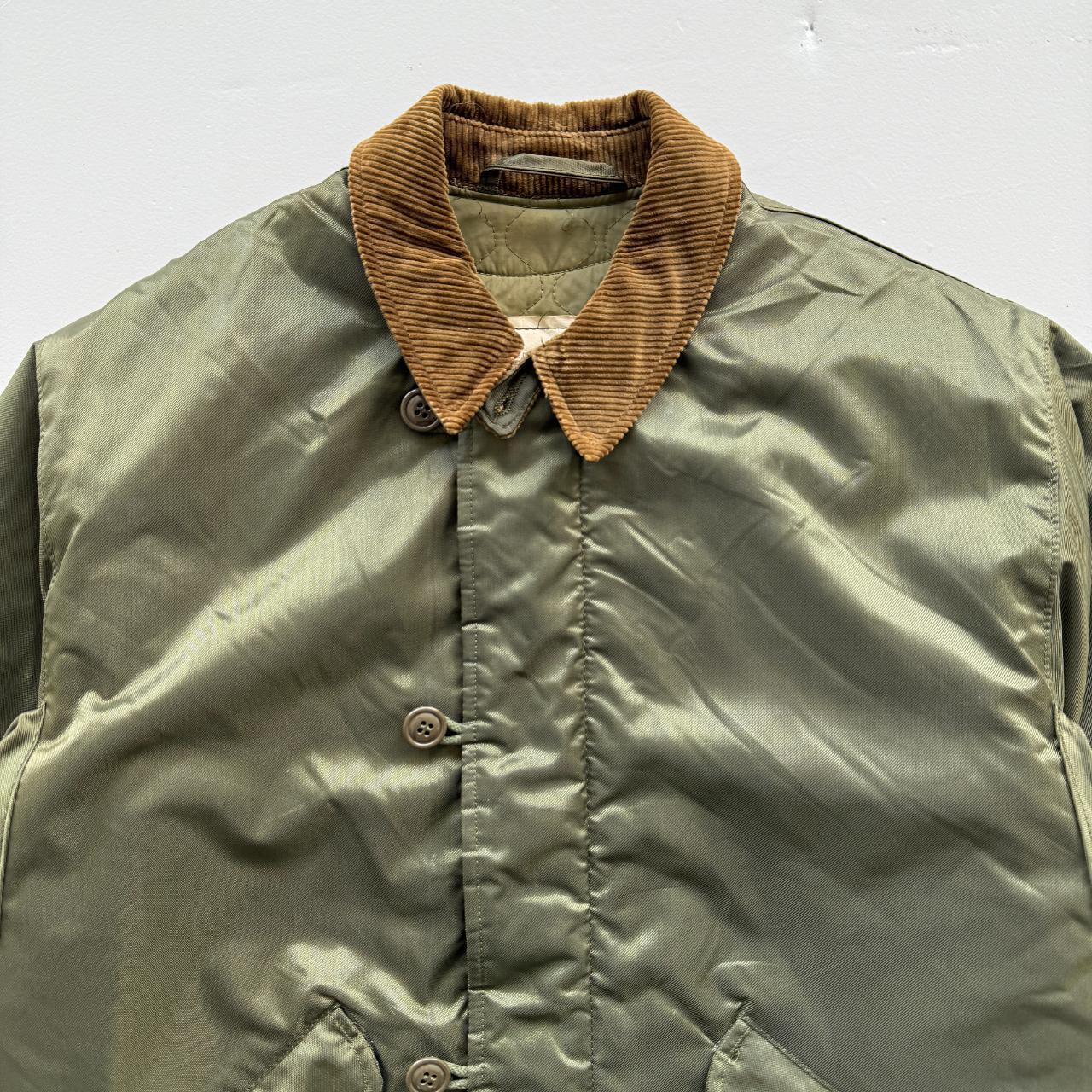 Khaki Alpha Industries US Military Extreme Cold Weather Jacket Vintage 80s Jacket - Small