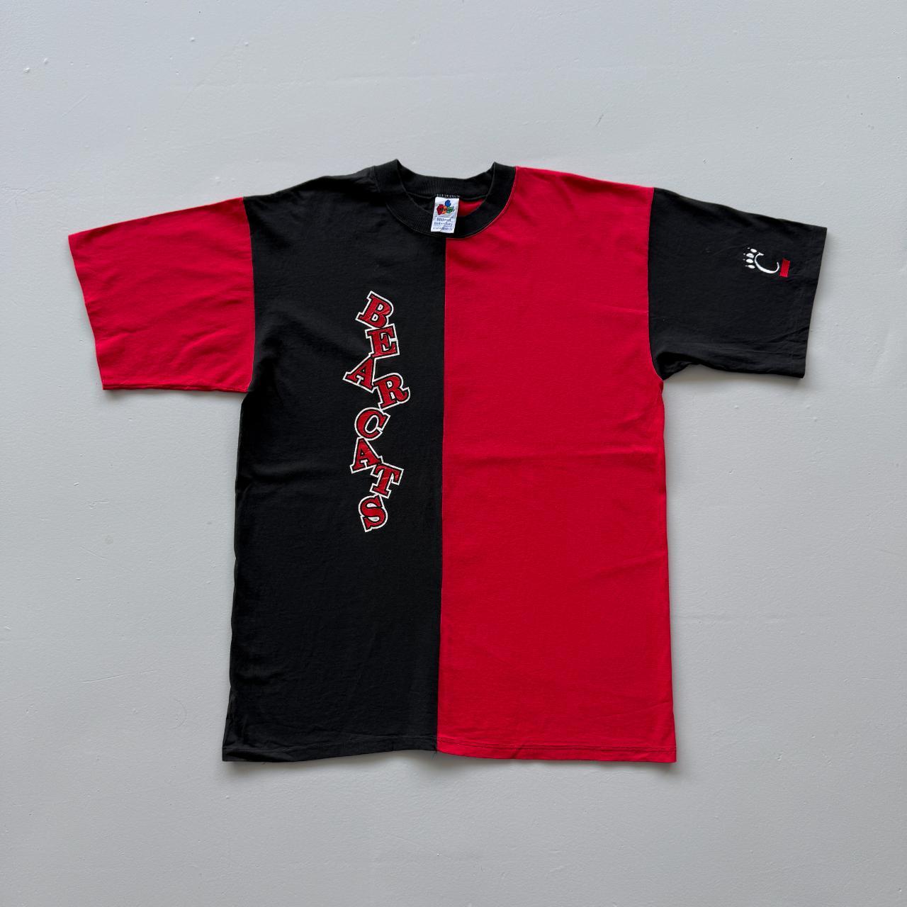 Red / Black Bear Cats American Sports Vintage 90s T-shirt - XL