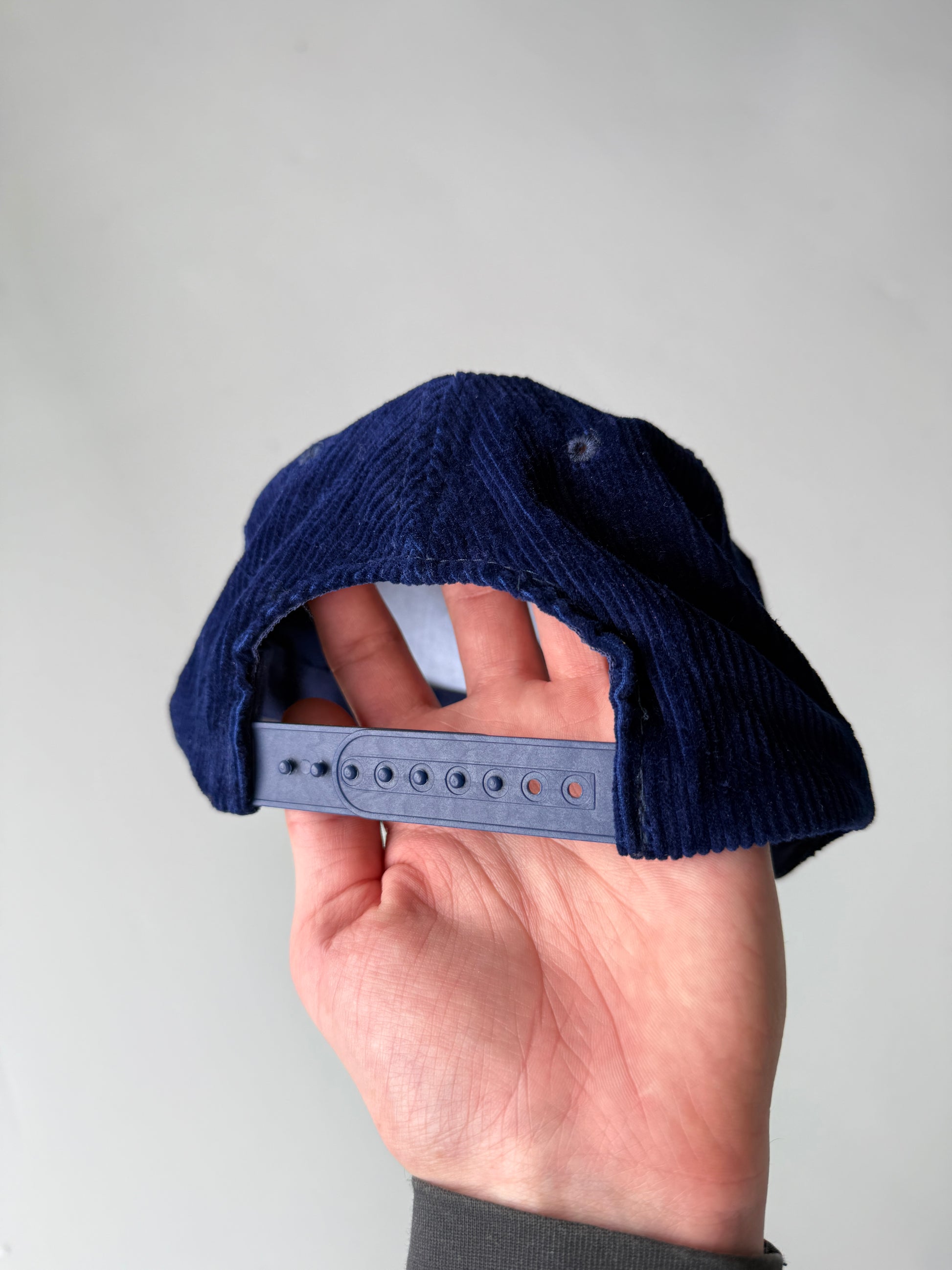 Navy Blue Keto Lumberjack Vintage Corduroy SnapBack Trucker Cap