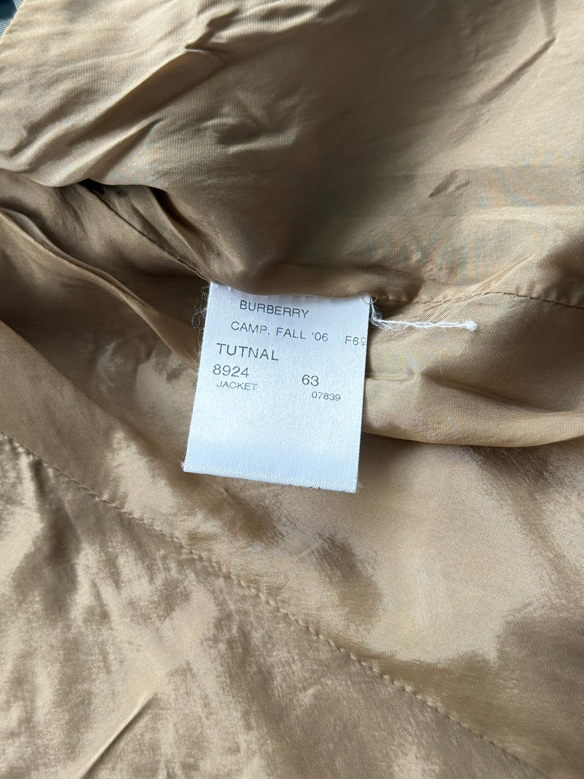 Burberry London Fall 2006 Made in Italy Suit Jacket - UK8