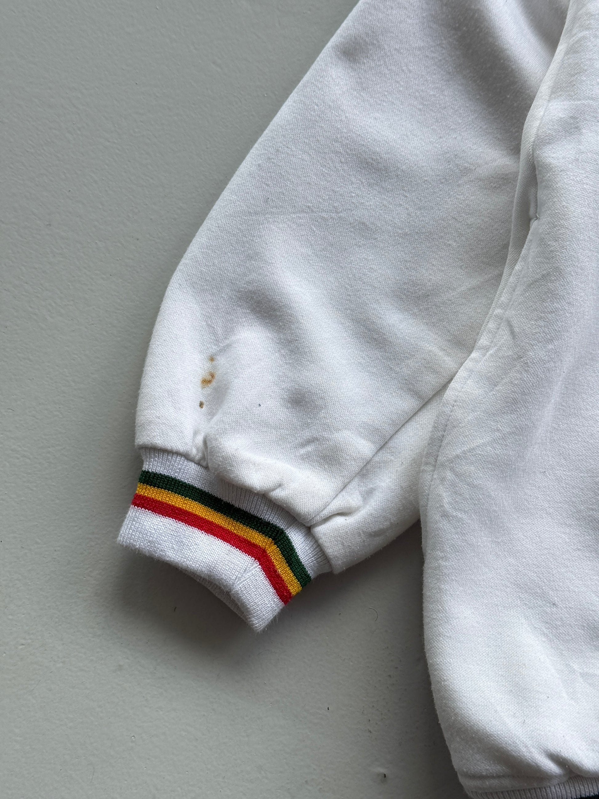 White Africa Unite 90's Vintage Full Zip Rastafari Graphic Jacket - XL