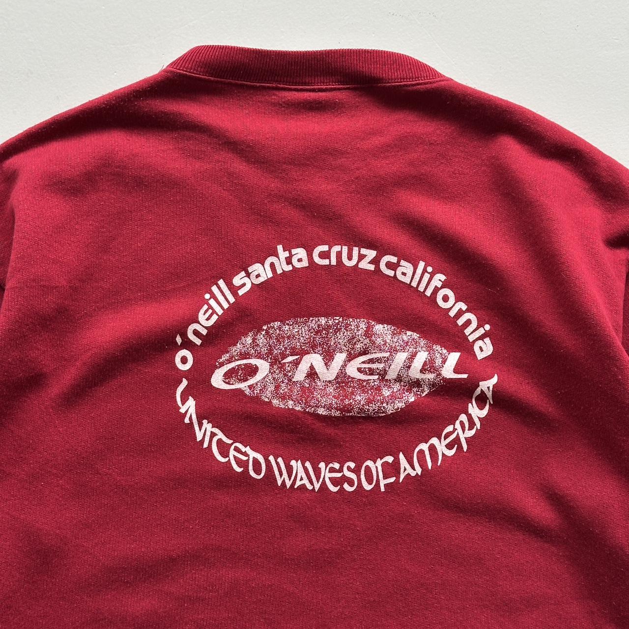 Burgundy O’neill Surf Competition 90’s Vintage Graphic Sweatshirt - Large