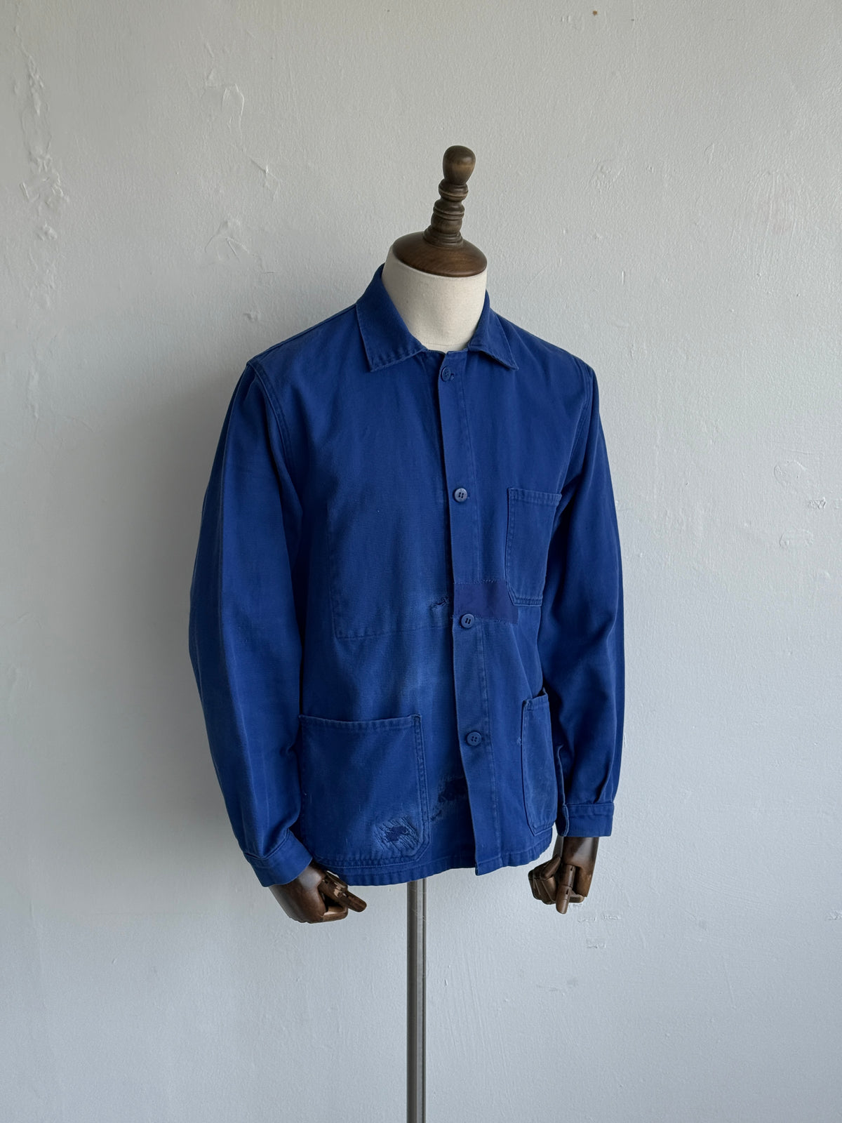 Blue P.B.V. 2000's Vintage Workwear Chore Jacket CH377 - Small