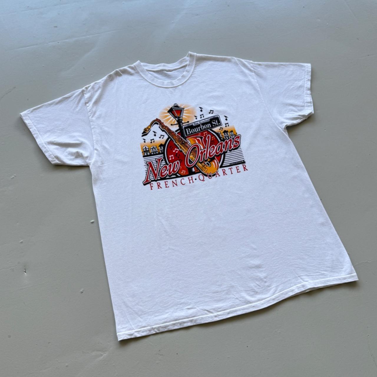 White New Orleans 00's Tourist Vintage T-shirt - XL