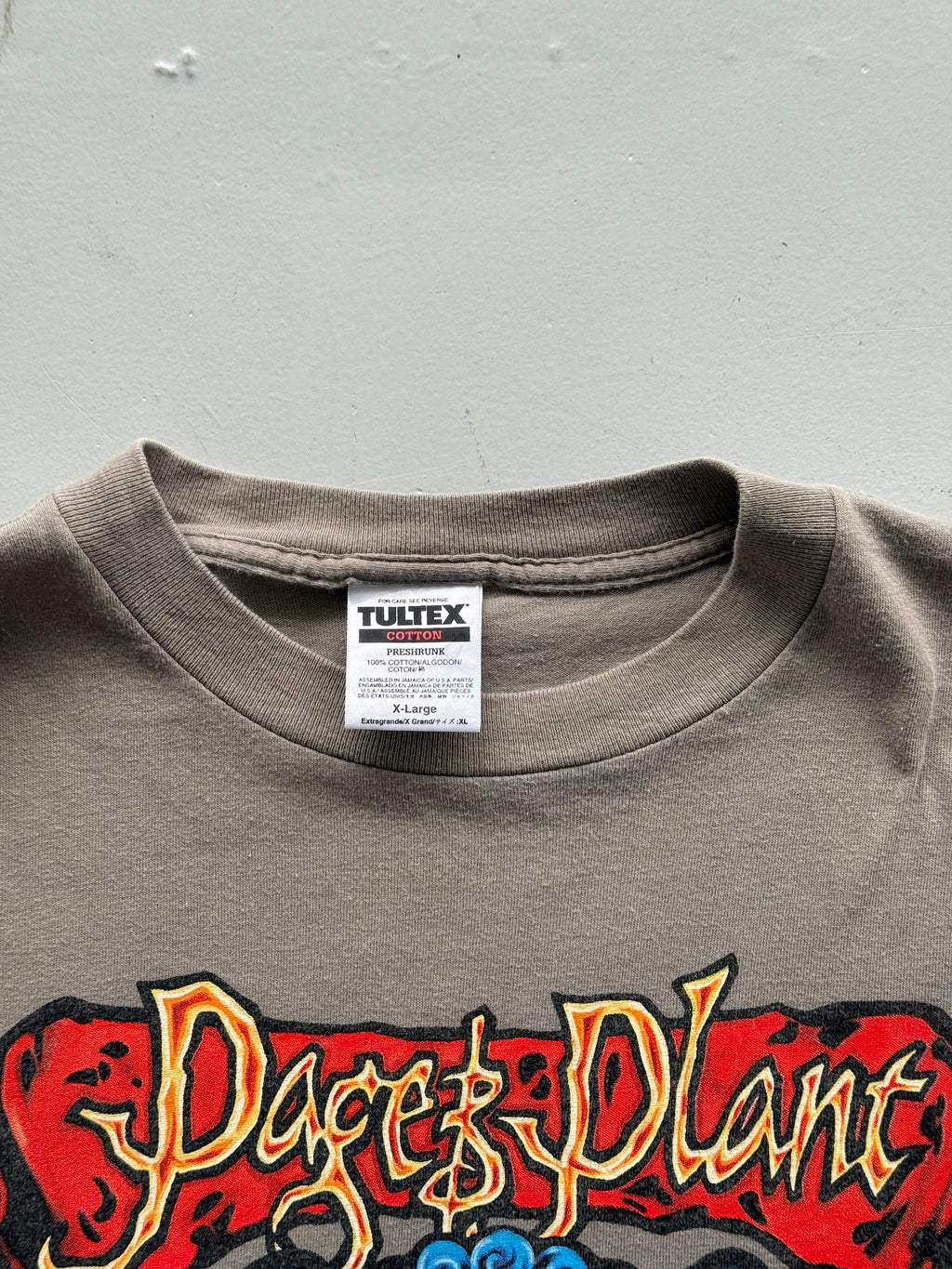 Light Brown Page Plant 90's Vintage Graphic Band T-Shirt - XL