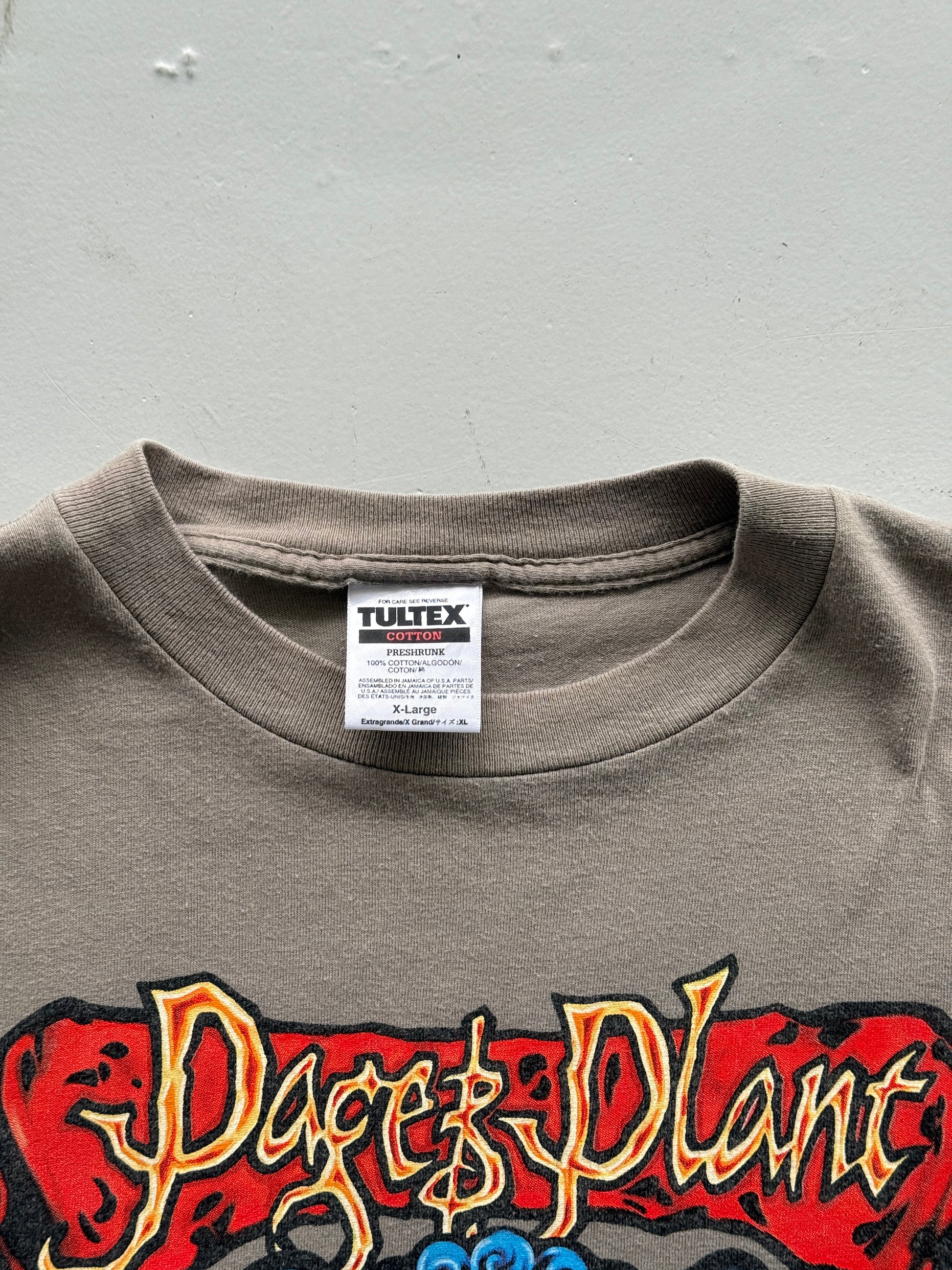 Light Brown Page Plant 90's Vintage Graphic Band T-Shirt - XL