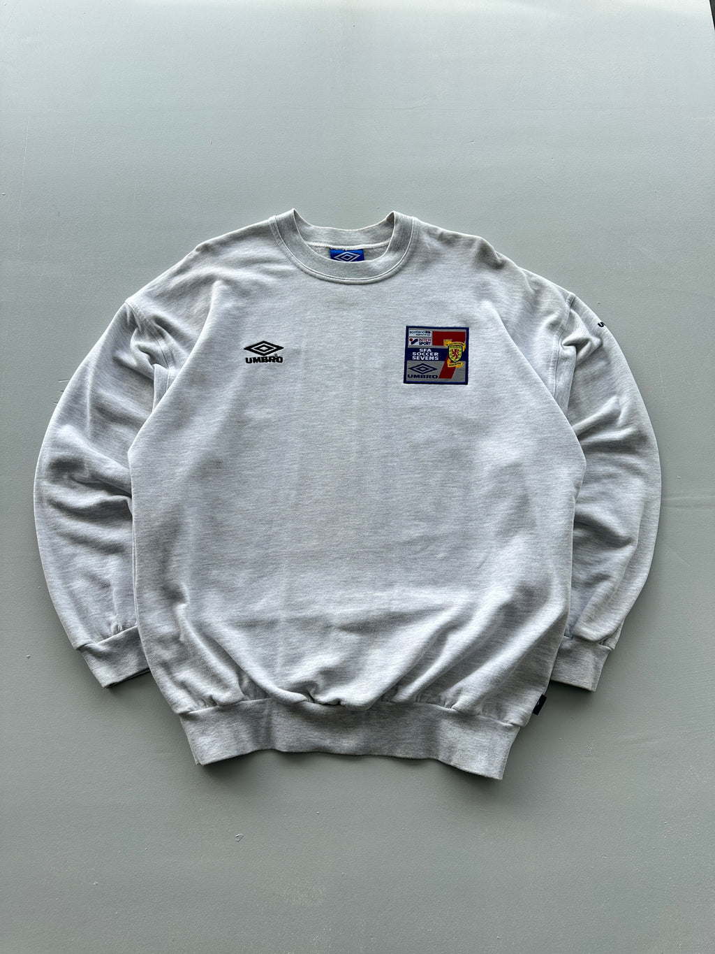 Umbro SFA Soccer Sevens Scotland 90's Vintage Sweatshirt - XL