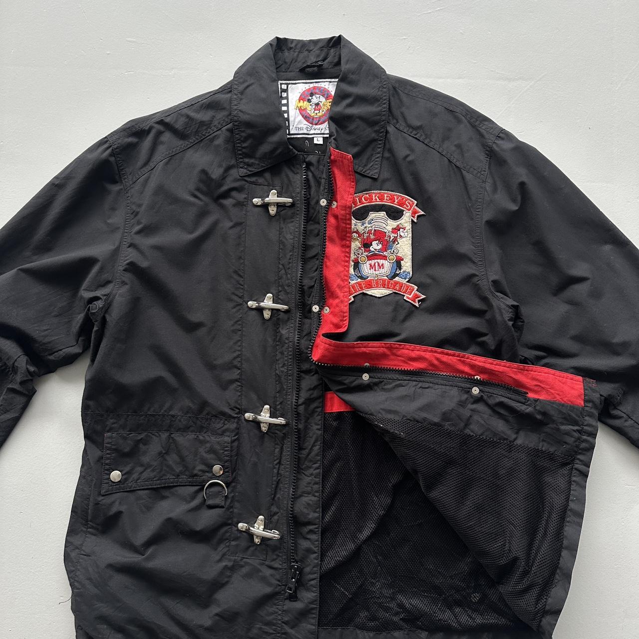 Black Rare The Disney Store Fireman’s Clasp 90’s Vintage Jacket - XL