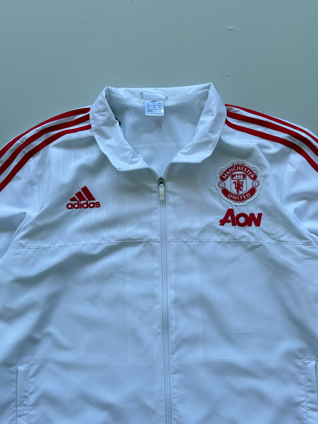 Adidas Manchester United AON 2015 Vintage Full Zip Windbreaker - XXL