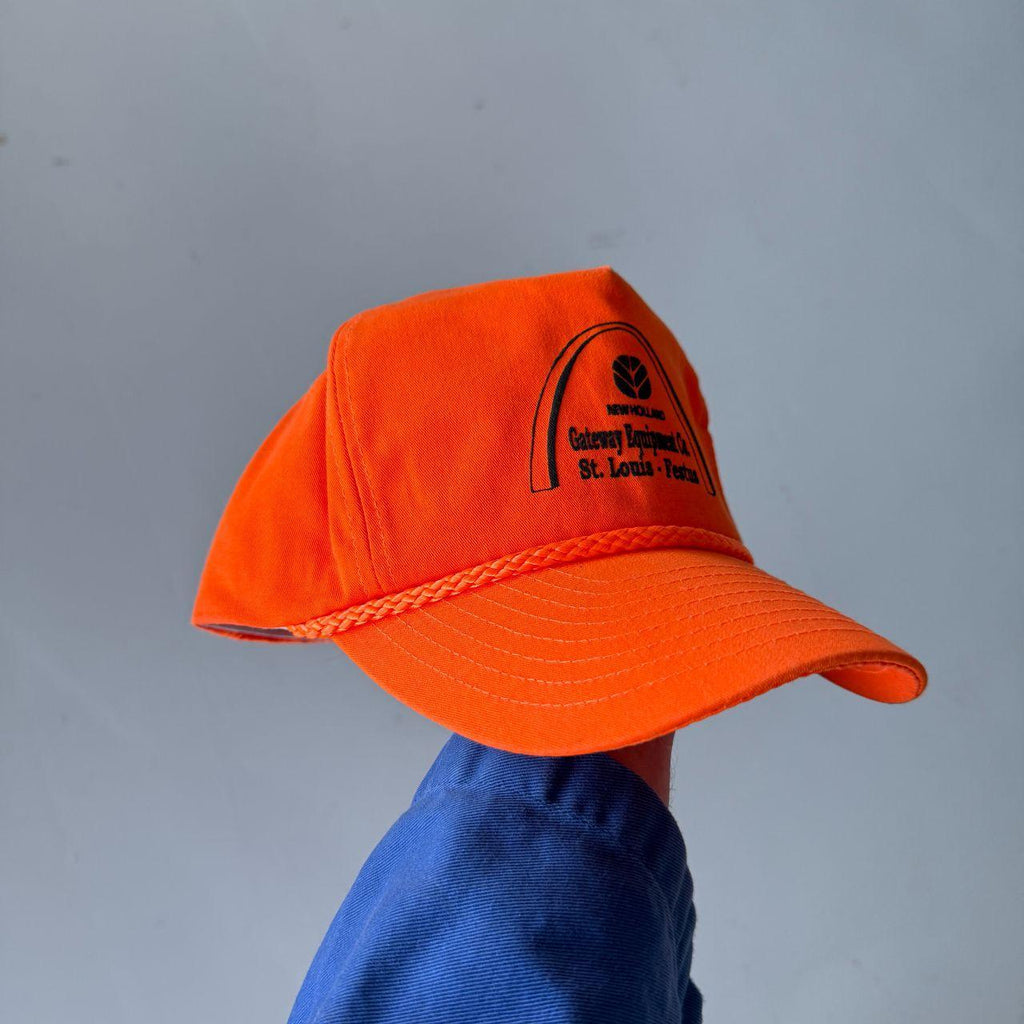 Orange GATEWAY Equipment Co Vintage SnapBack Trucker Cap
