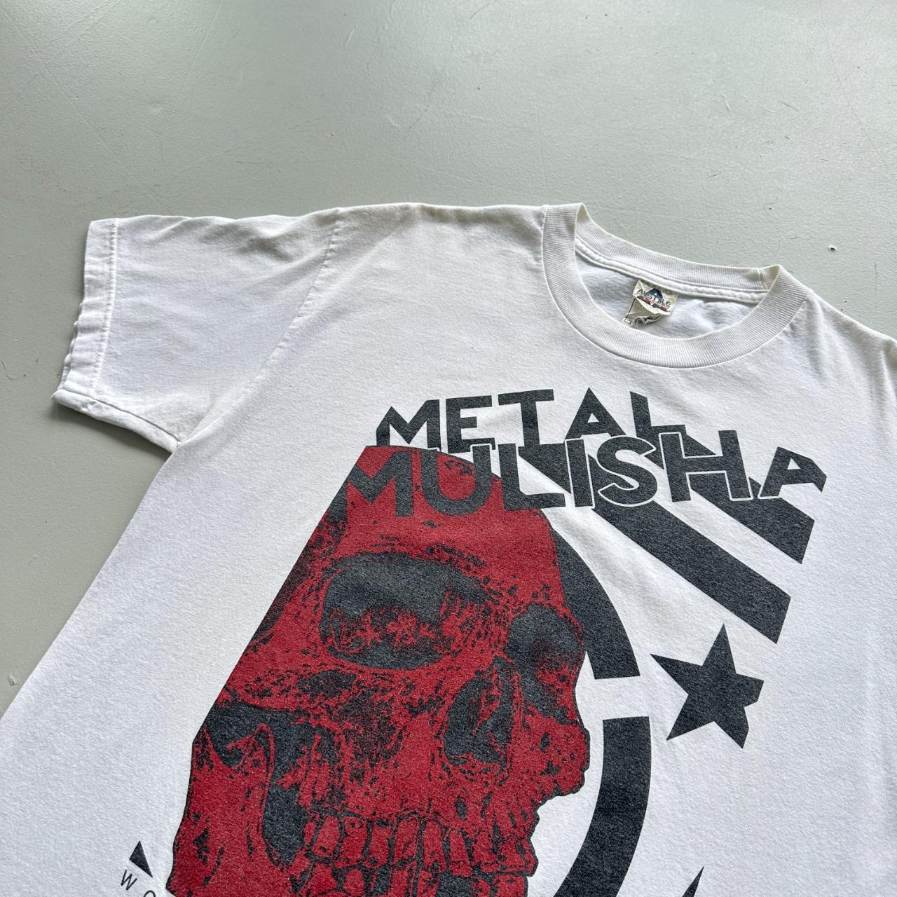White Metal Mulisha Vintage 00's Graphic T-shirt - Large