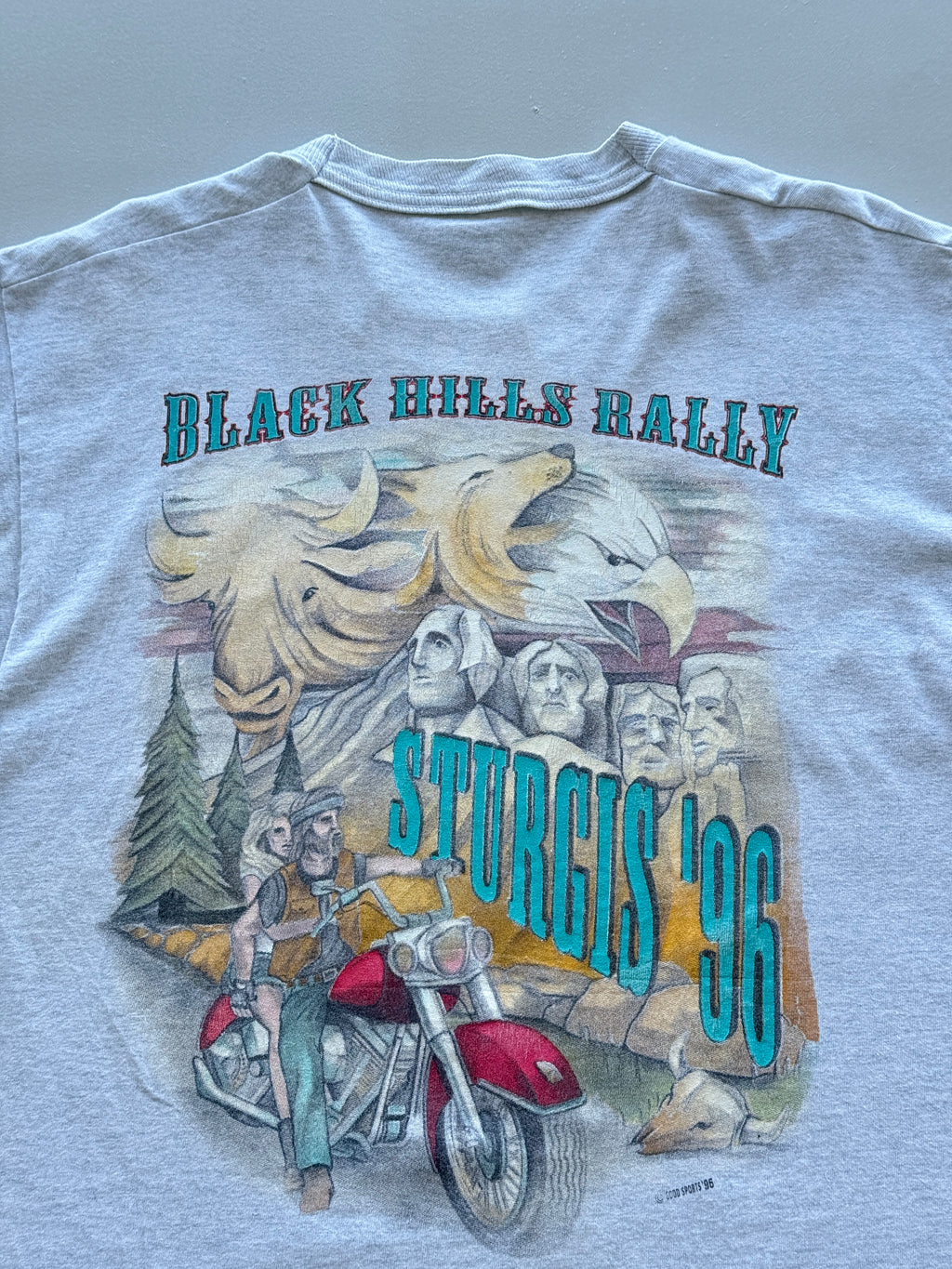 Sturgis Black Hills Rally '96 Single Stitch Vintage T-Shirt - Medium