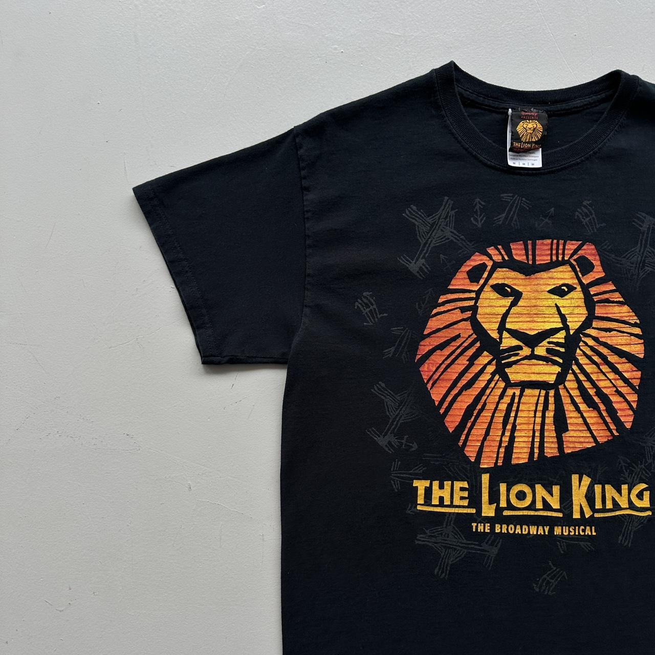 Black The Lion King Broadway Musical 00s Vintage T-shirt - Medium