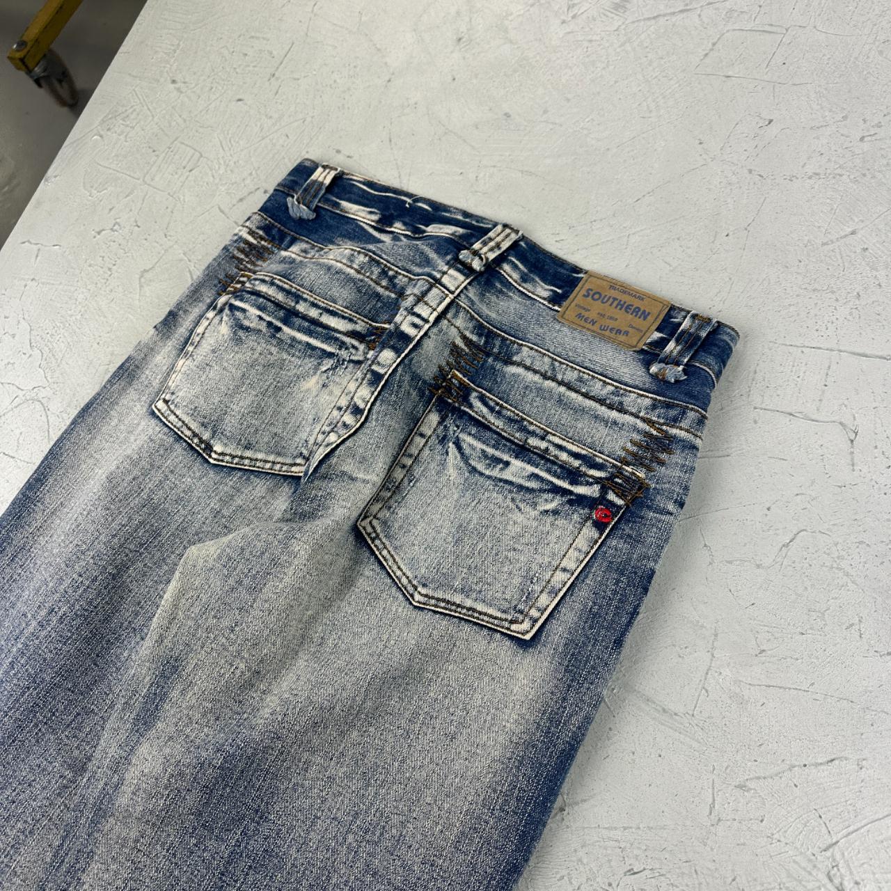 Mens Y2K Panelled Denim Jeans - 30” x 30”