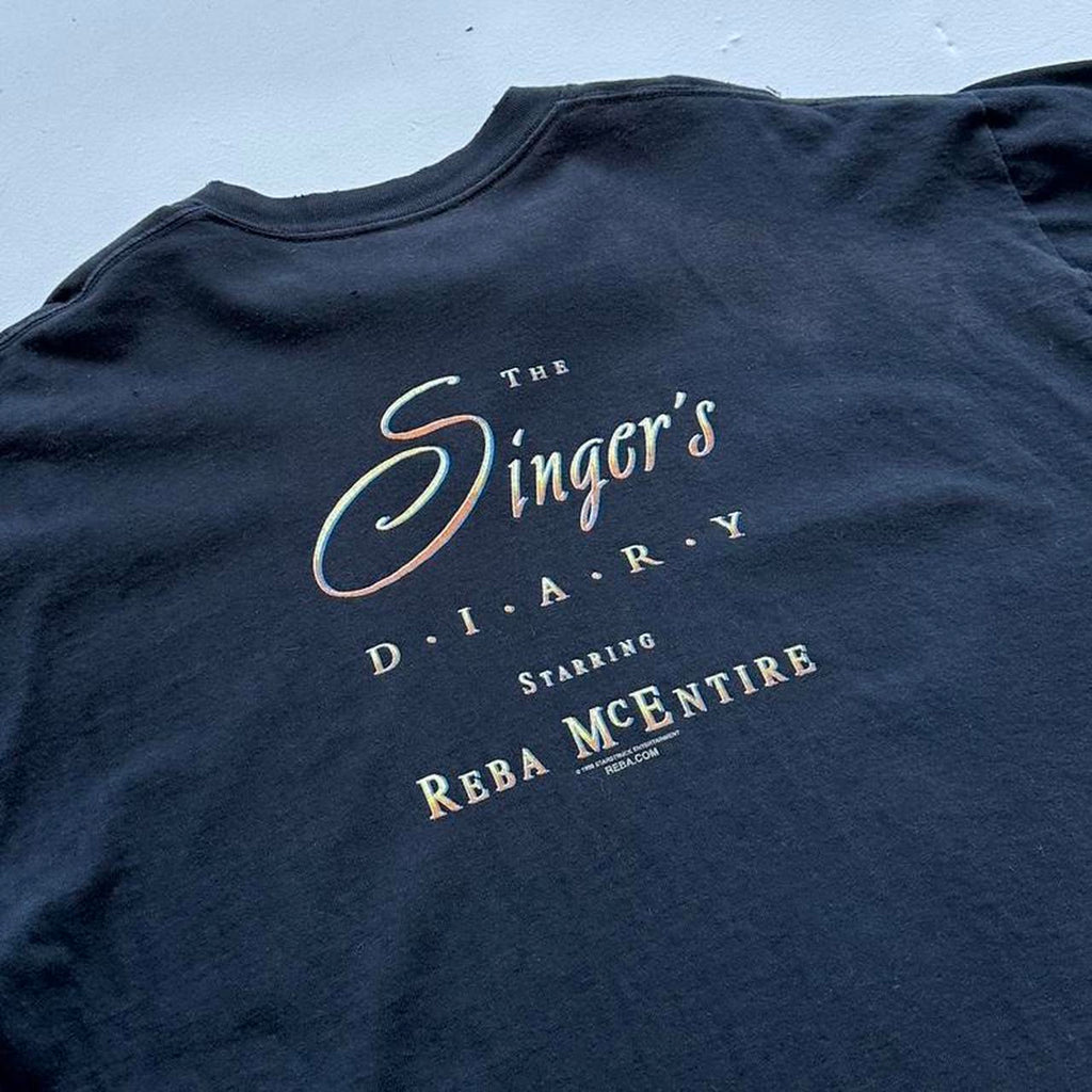 Reba McEntire Black 90s Vintage T-shirt - XL