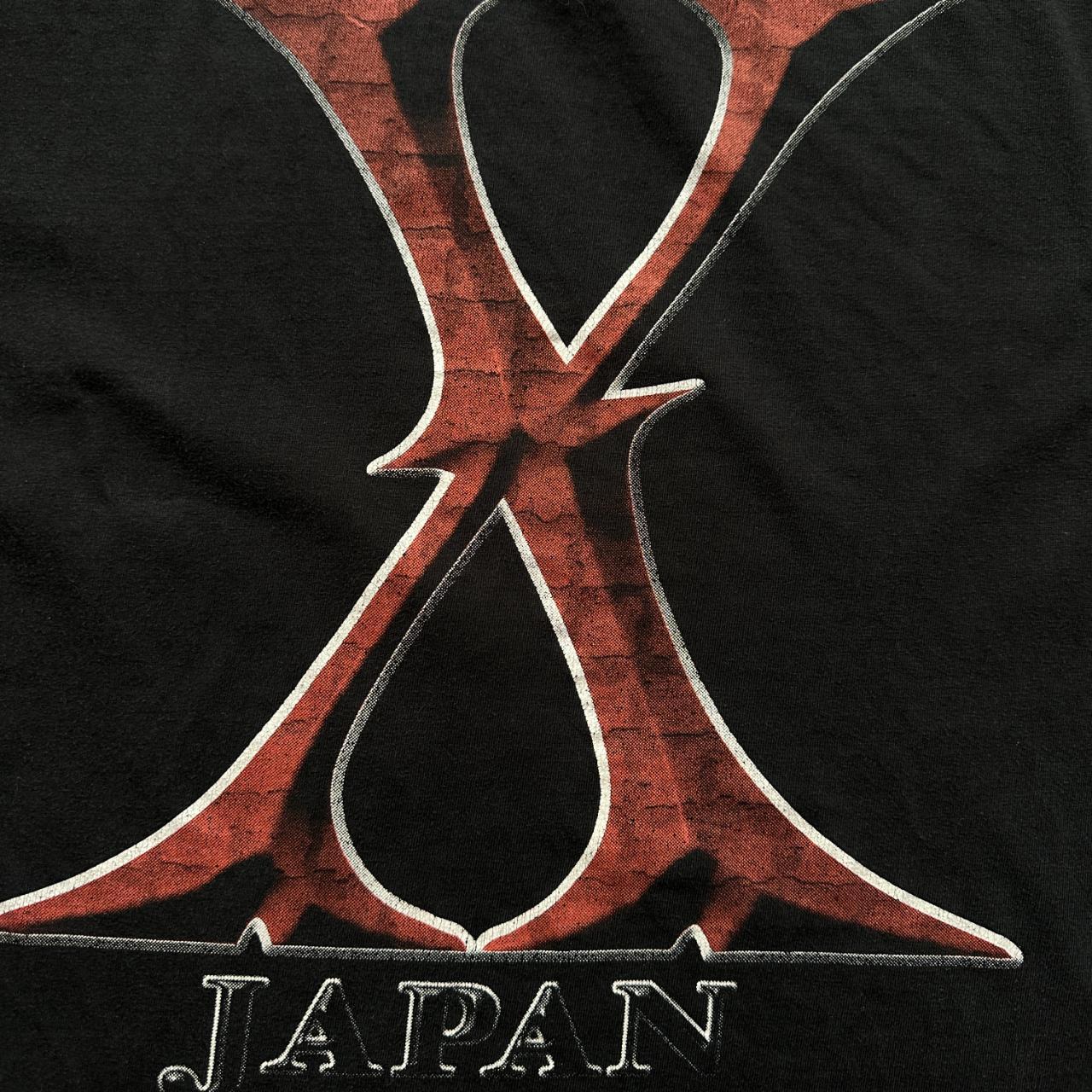 X Japan Black 90s Vintage Metal Band T-shirt - Large