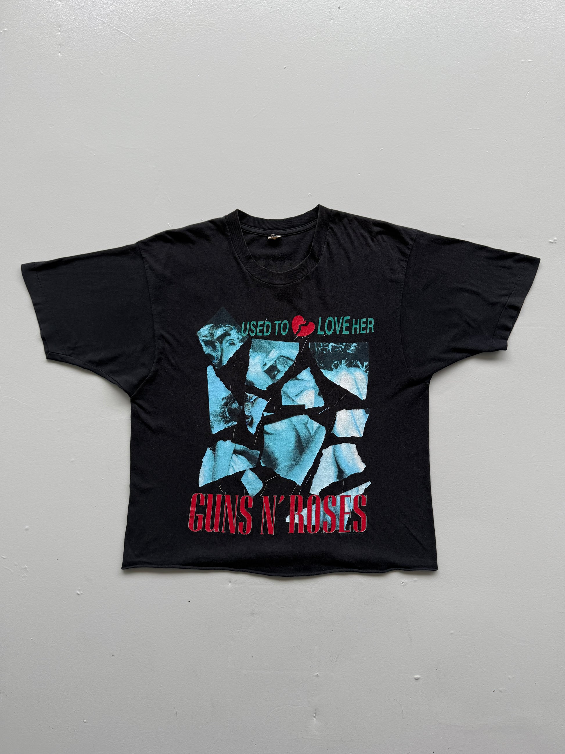 Black Guns N' Roses 80's Vintage Single Stitch Band Graphic T-Shirt - Medium