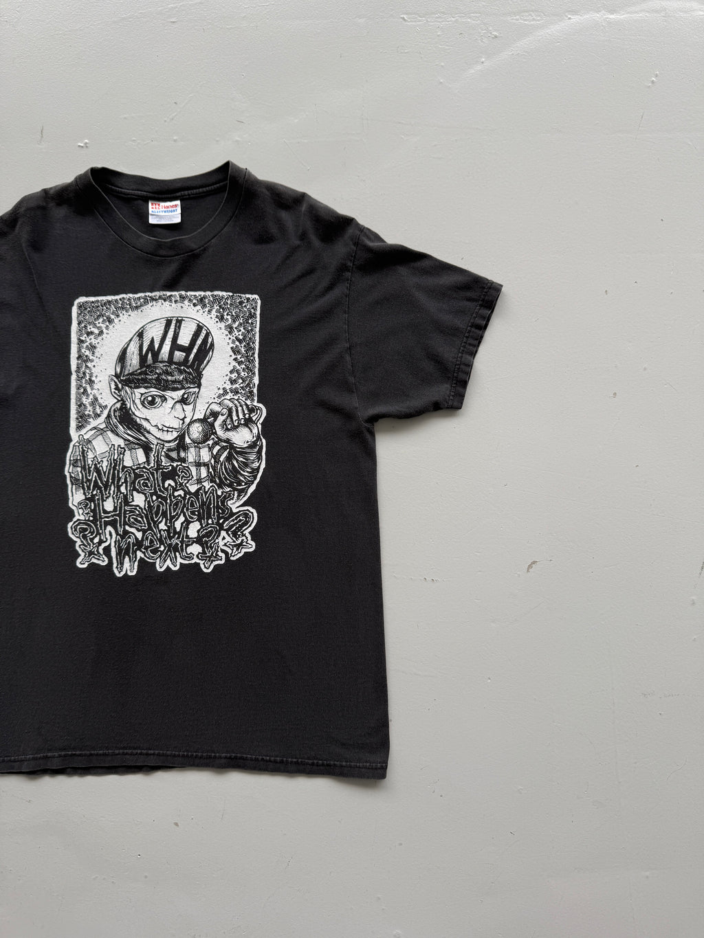 Black What Happens Next? 00's Vintage Graphic Band T-Shirt - Medium