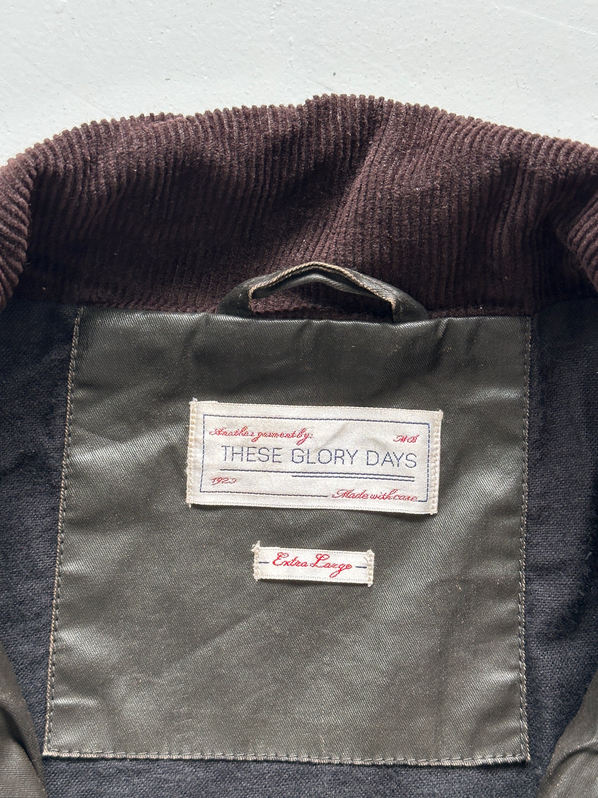 Brown Black Vintage Utility Field Jacket These Glory Days - Womens 12/14