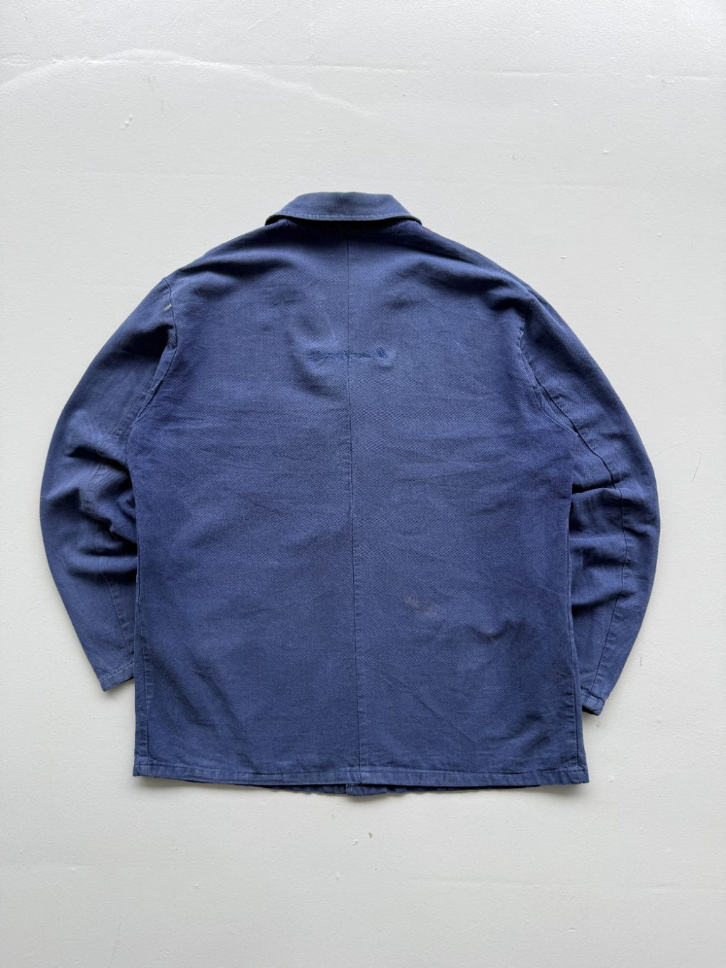 French Indigo Blue Vintage Chore Jacket CH241 - Medium