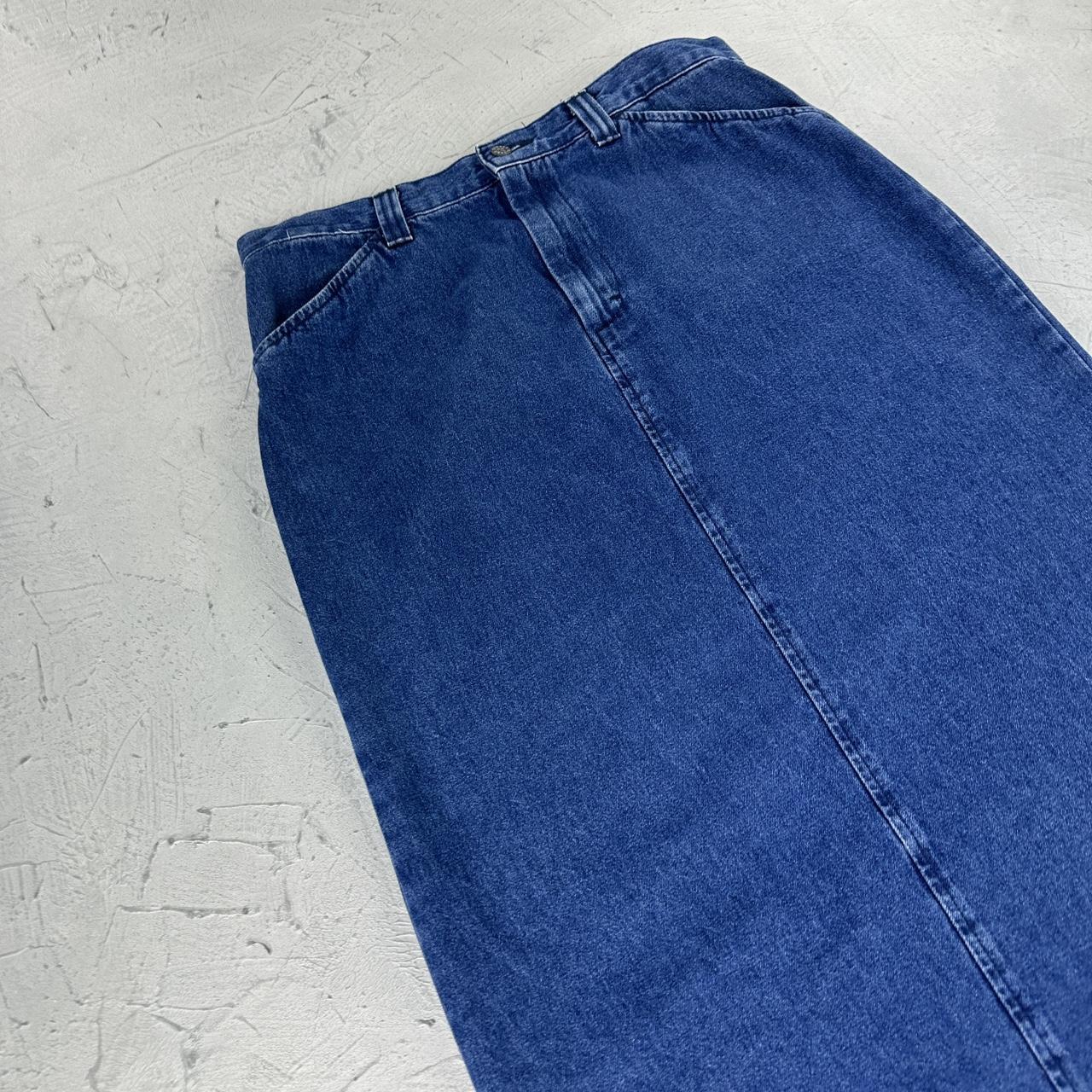 Riders Navy Denim Vintage Maxi Skirt - 14 W32 L33