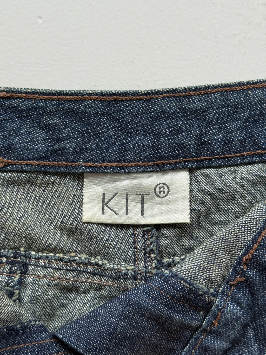 Blue KIT Y2K Vintage Denim Midi Skirt - UK 18