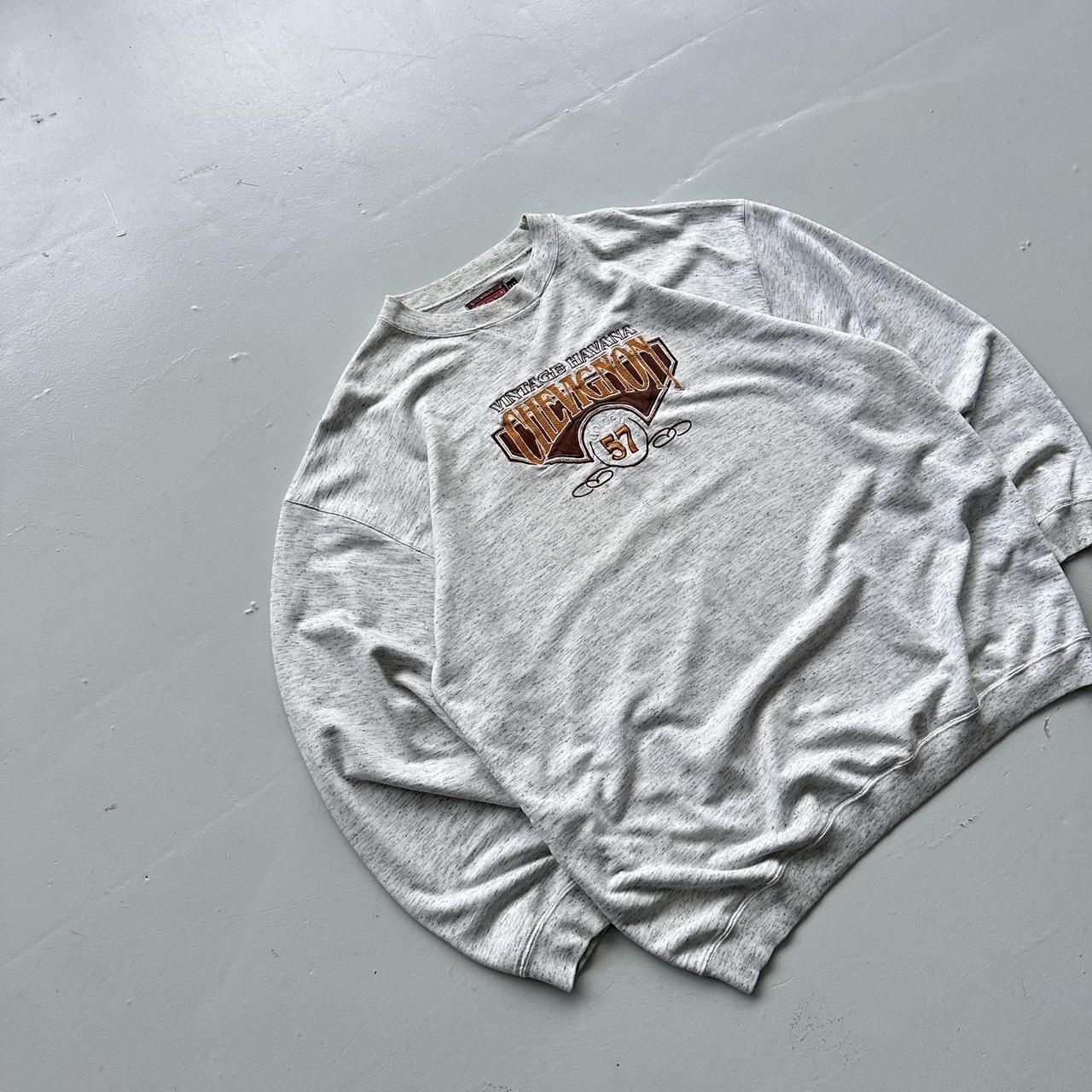 Grey Chevignon 90’s Vintage Graphic Sweatshirt - XL
