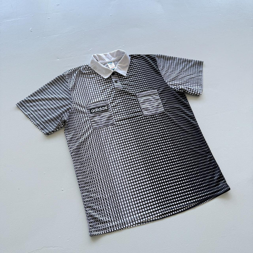 Grey Adidas 80's Vintage Football Shirt - Large