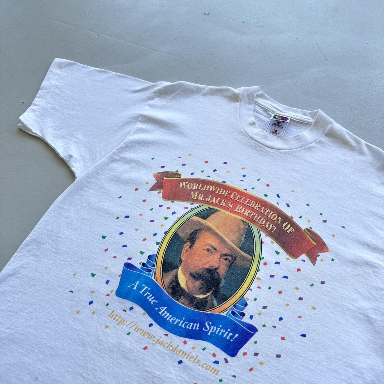 White Jack Daniels 90s Vintage T-shirt - XL