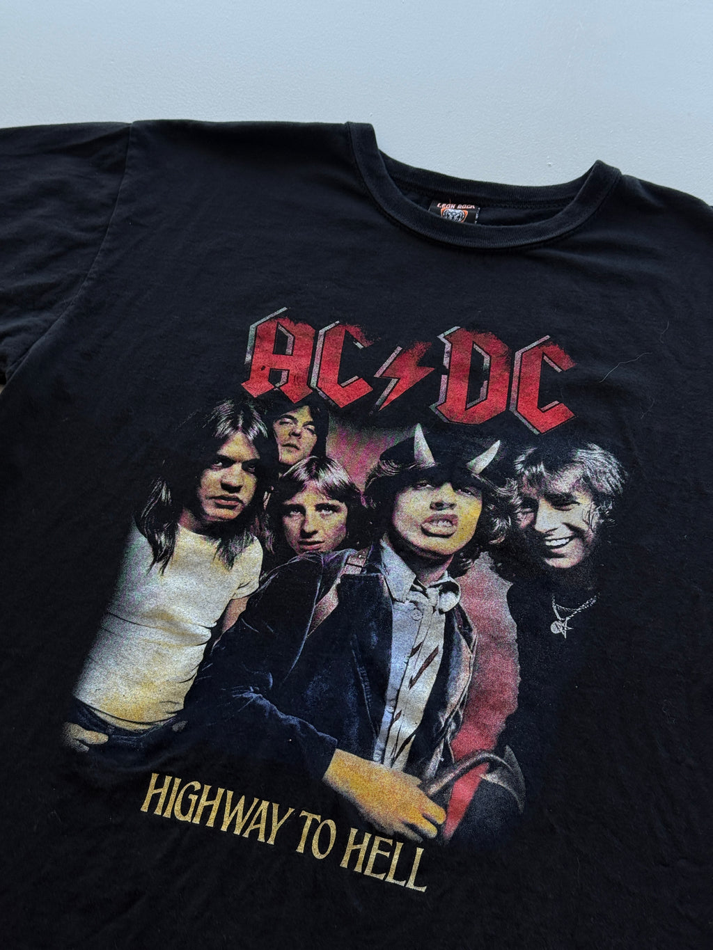 Black AC/DC Highway to Hell Vintage Graphic T-Shirt - XL
