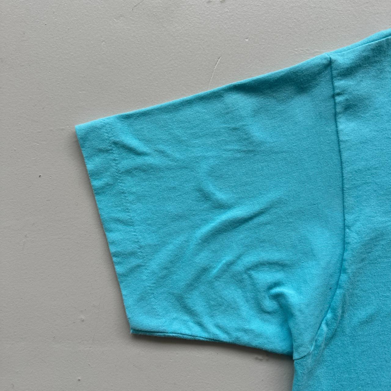 Blue Olympic Bars Drinking 90s Vintage T-shirt - Large