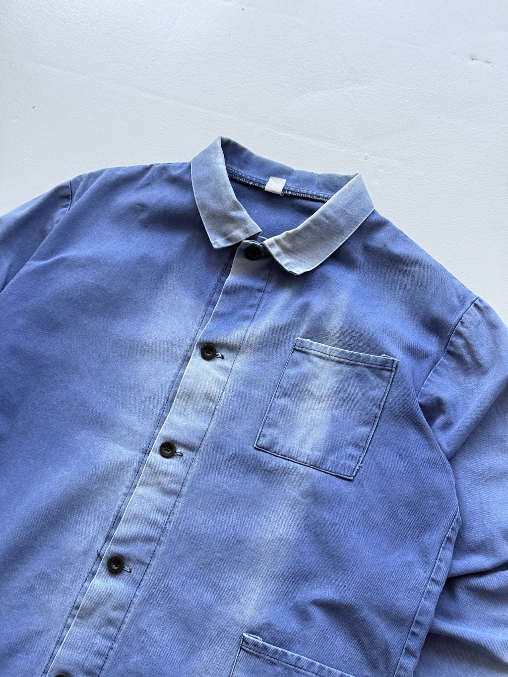 Blue French Chore Jacket 80's Vintage Workwear CH327 - Medium