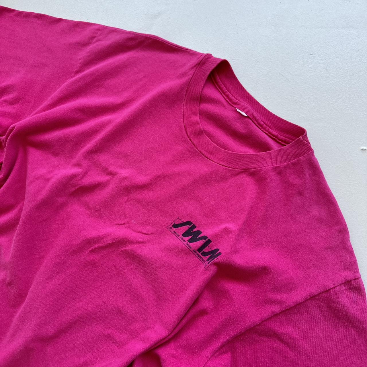 Indian River Lagoon 90s Vintage Pink T-shirt - Large