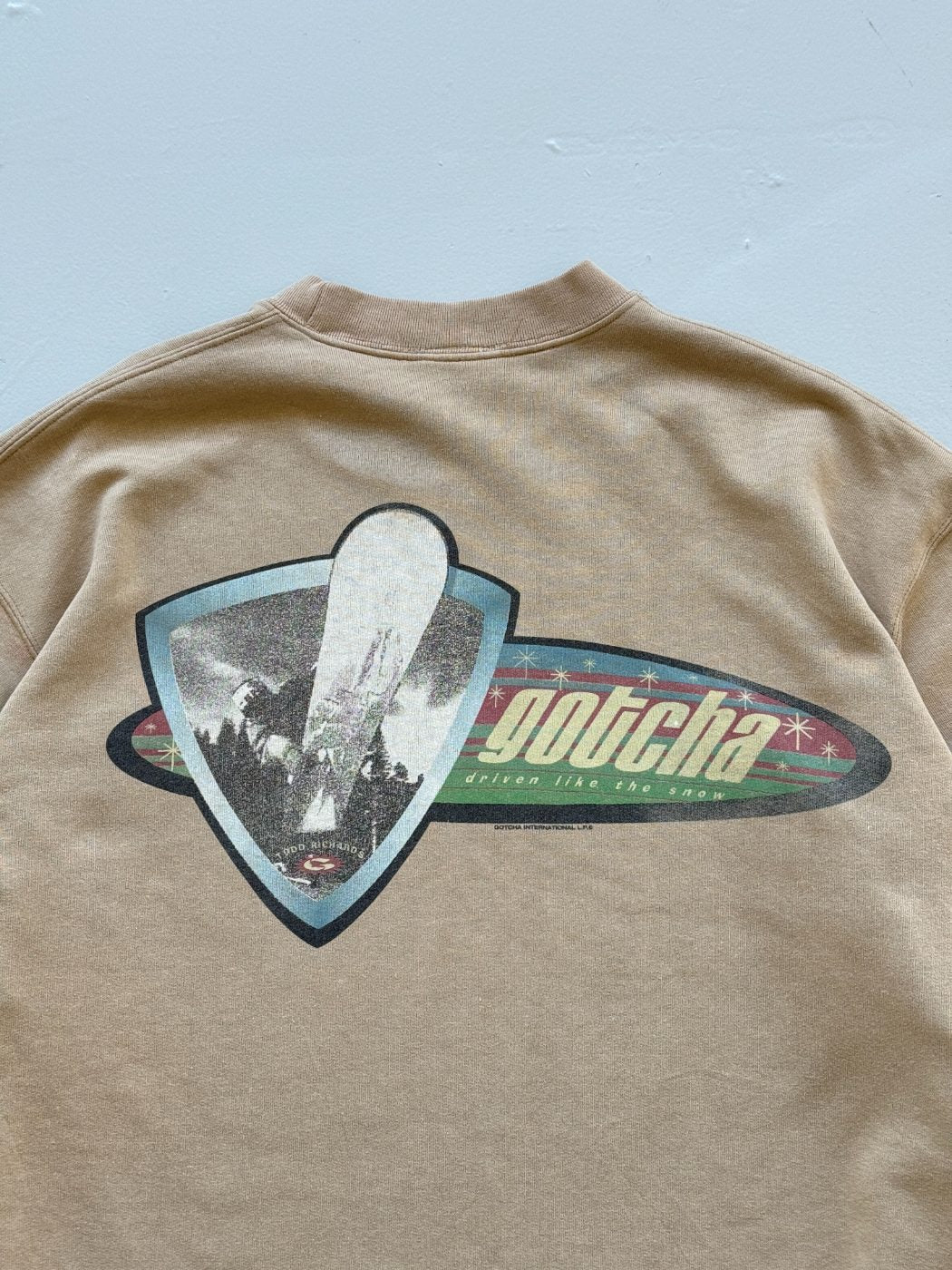 Gotcha Snow Graphic 90's Vintage Sweatshirt - Medium
