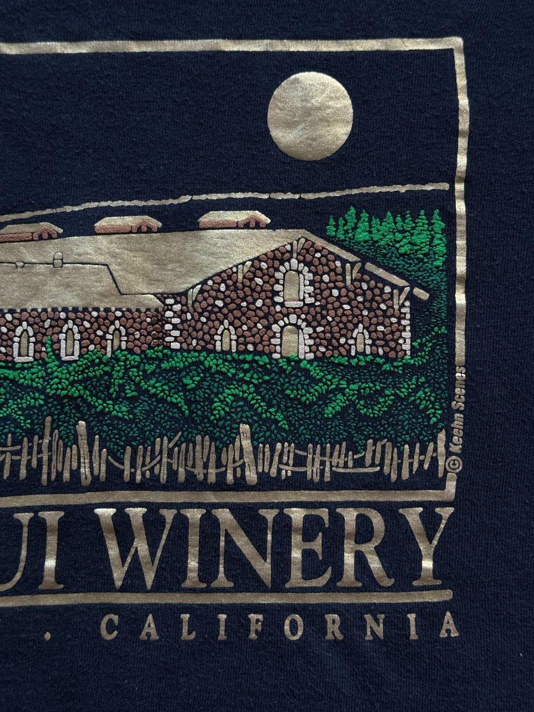 Winery Napa Valley Made in USA Vintage Single Stitch T-Shirt - Small