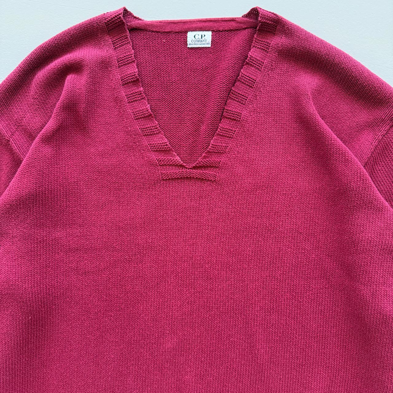 Burgundy C.P Company Chenille 90's Vintage Sweatshirt - XL