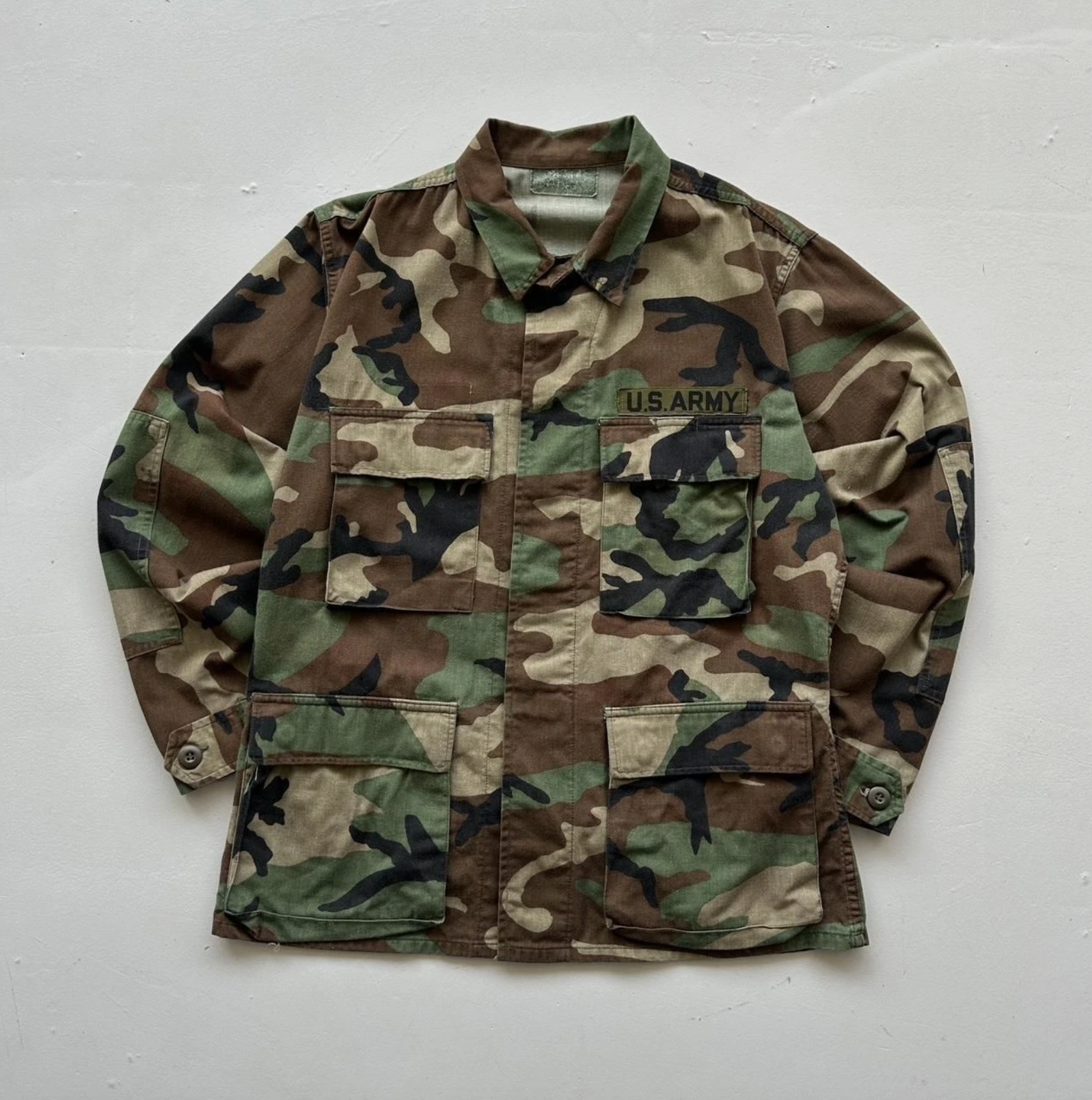 Camouflage US Army 80s/90s Vintage Shirt - Medium