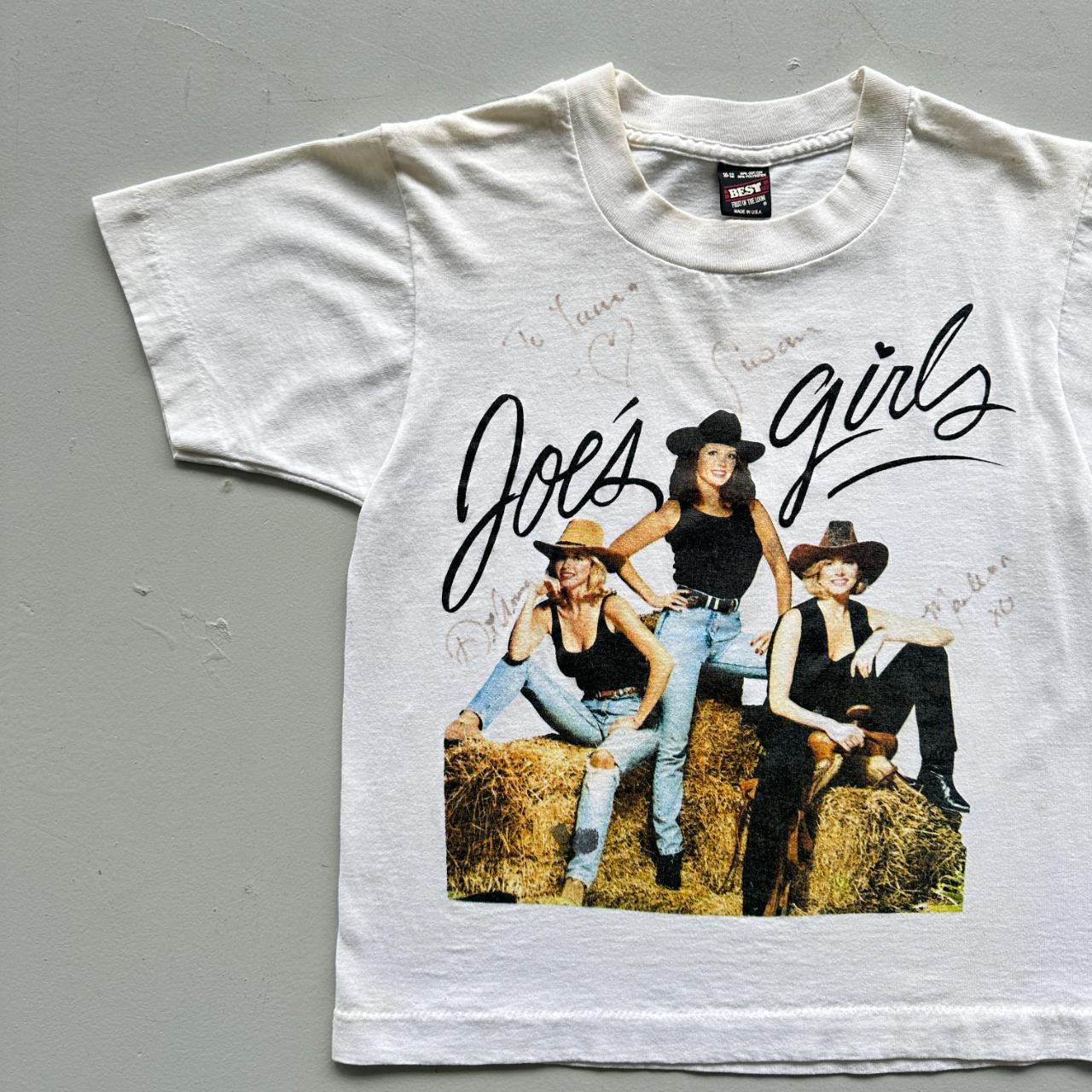 White Joes Girls 90s Vintage Baby T-shirt - Size 6