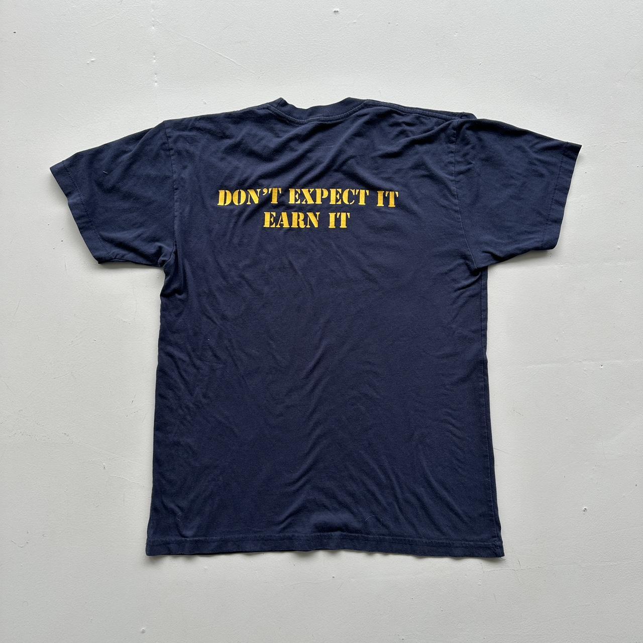 Navy Blue Jumping Eagles 90s Vintage T-shirt - Medium