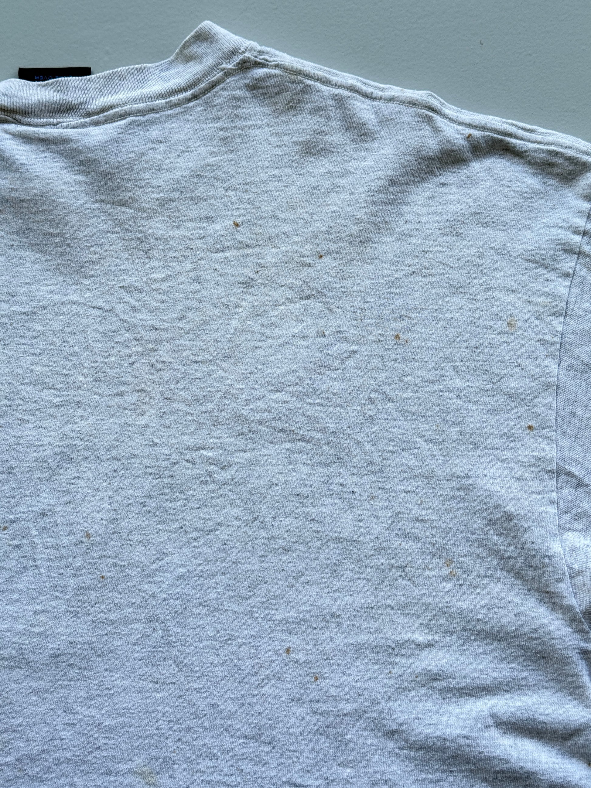 Grey Maryland Football 90's Vintage Single Stitch Graphic T-Shirt - XL