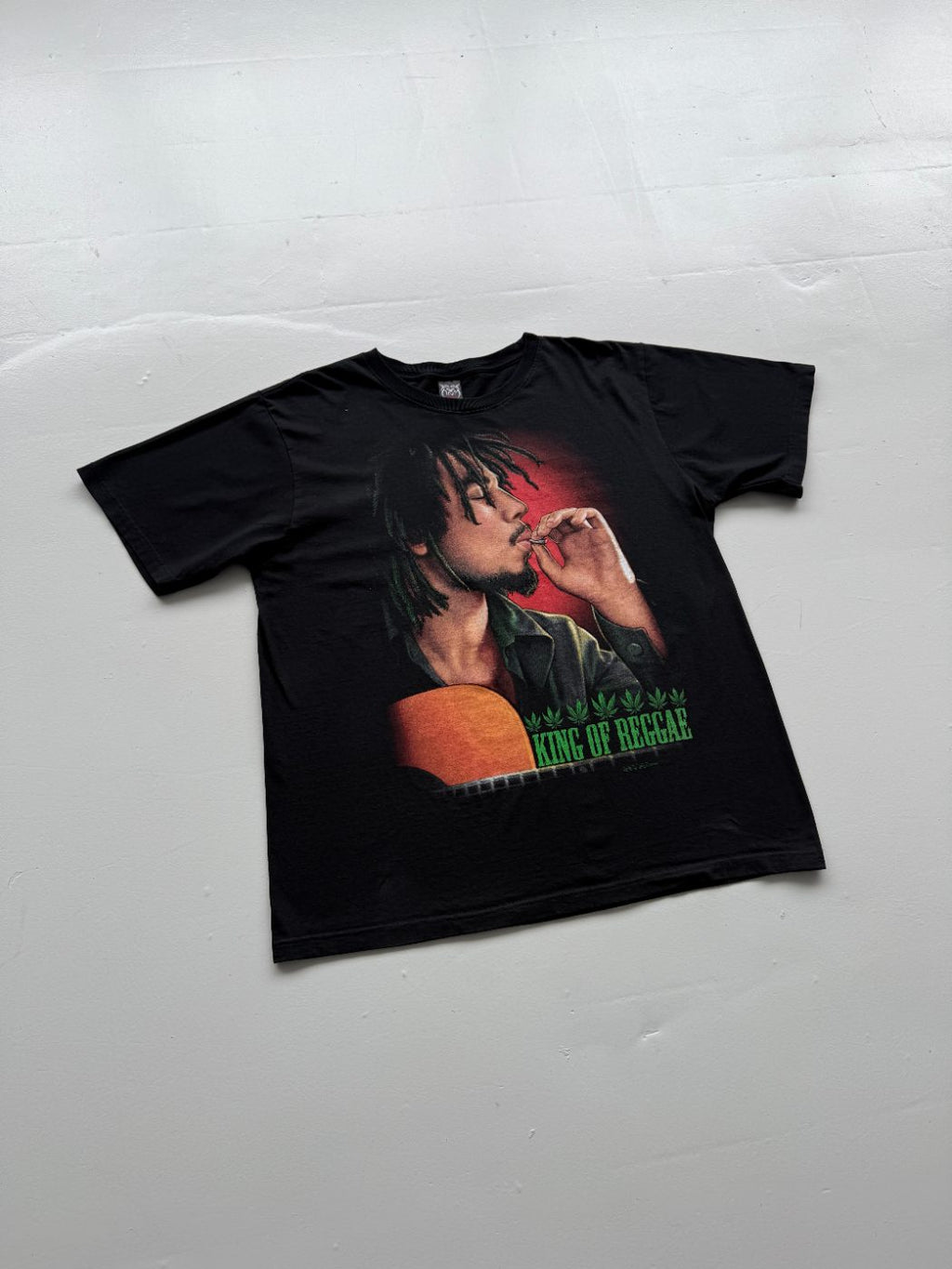 Rockvolution Bob Marley King of Reggae Vintage Graphic T-Shirt - XL
