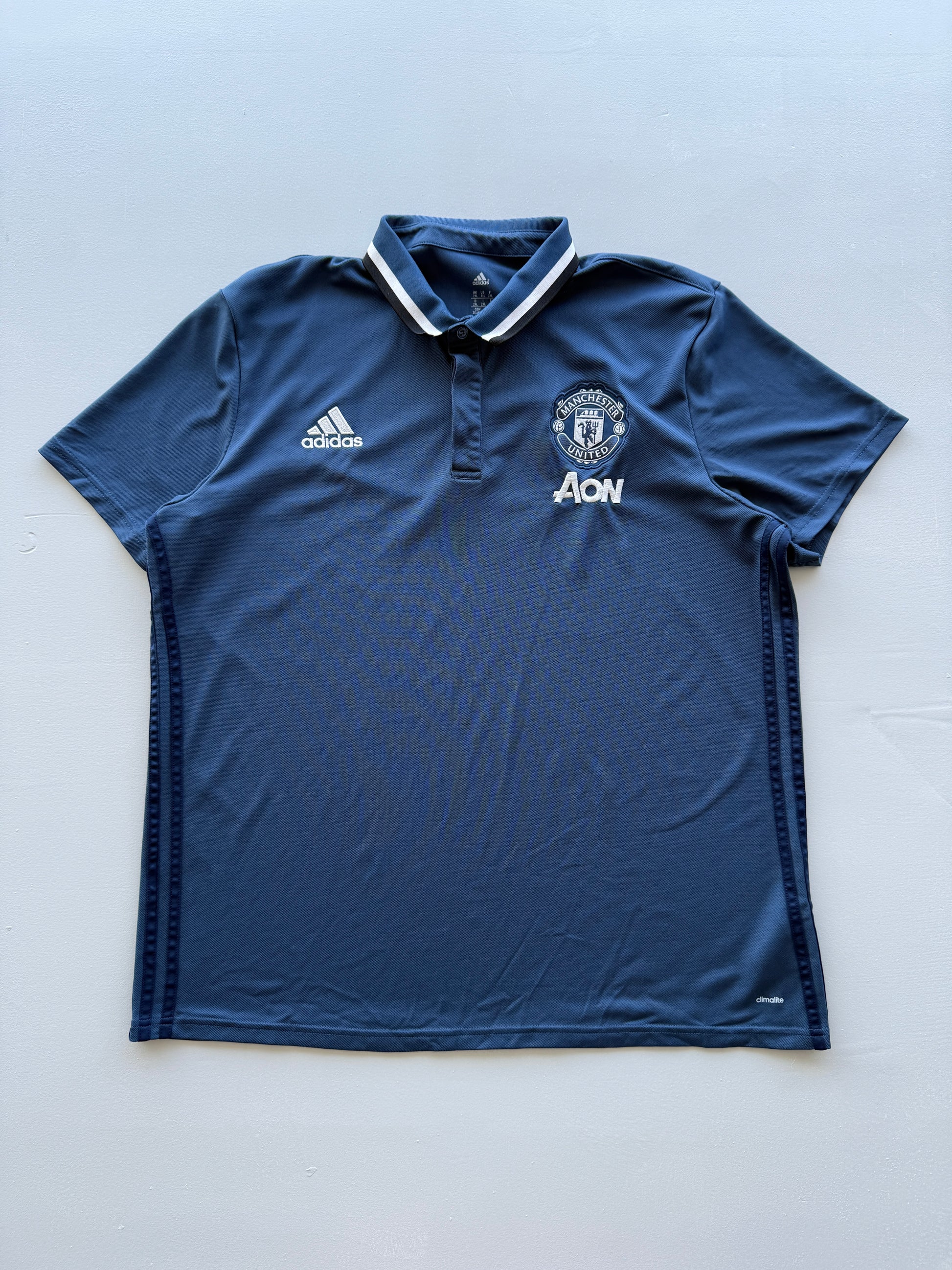 Adidas Manchester United AON Climalite Vintage Polo Shirt - XL